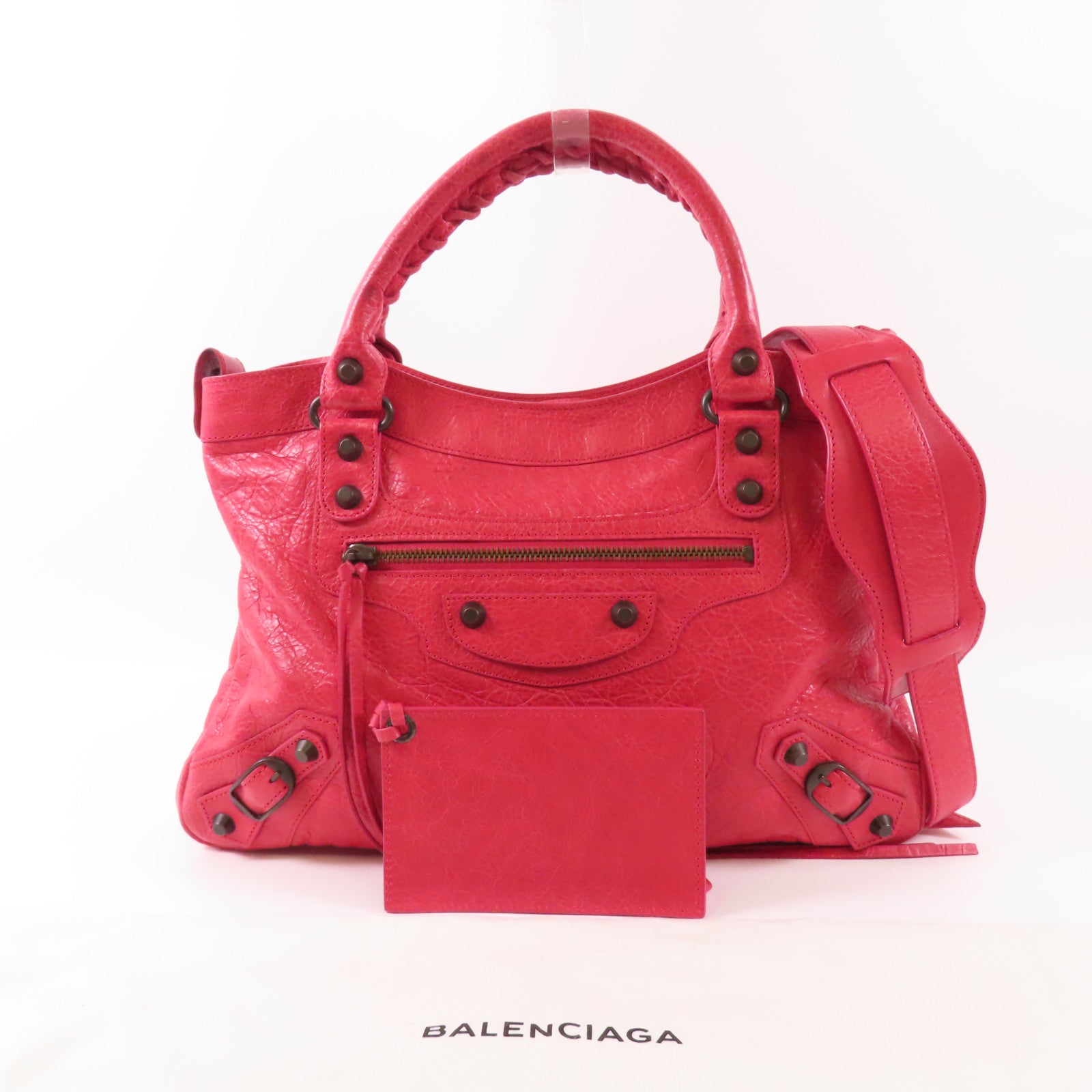 BALENCIAGA 羊皮皮革First 2 Way Shoulder Bag手挽肩背兩用袋