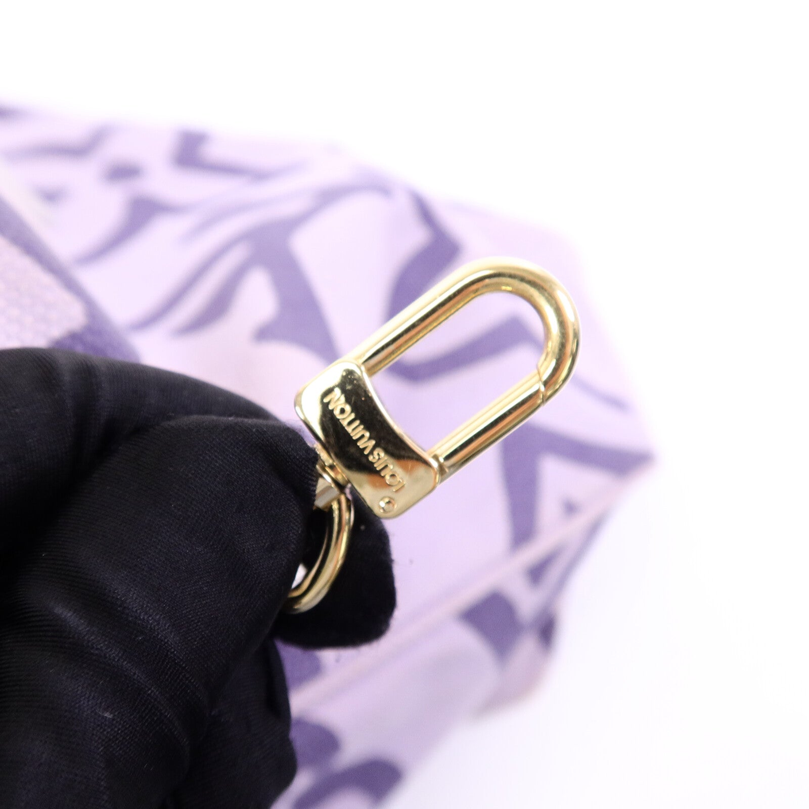 LOUIS VUITTON 帆布Tahitienne GM Lilac手挽袋