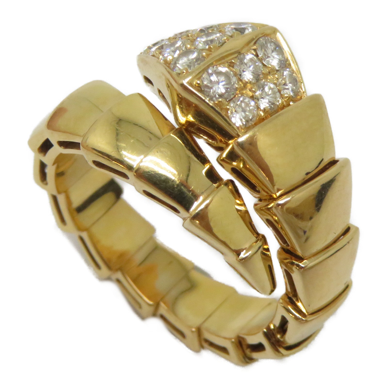BVLGARI 18K黃金Serpenti Viper M戒指