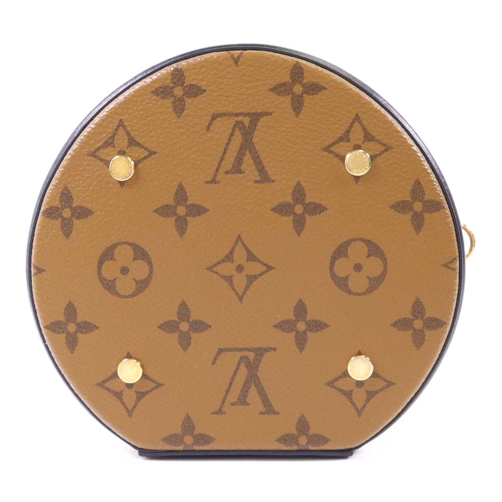 LOUIS VUITTON Monogram Reverse Cannes金扣手挽肩背兩用袋