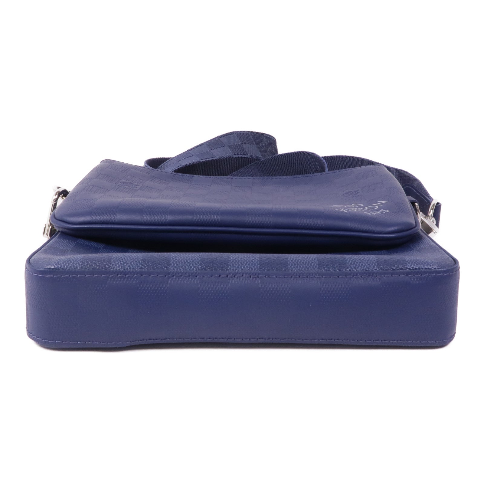 LOUIS VUITTON Damier Squared Trio Shoulder Bag銀扣肩背袋