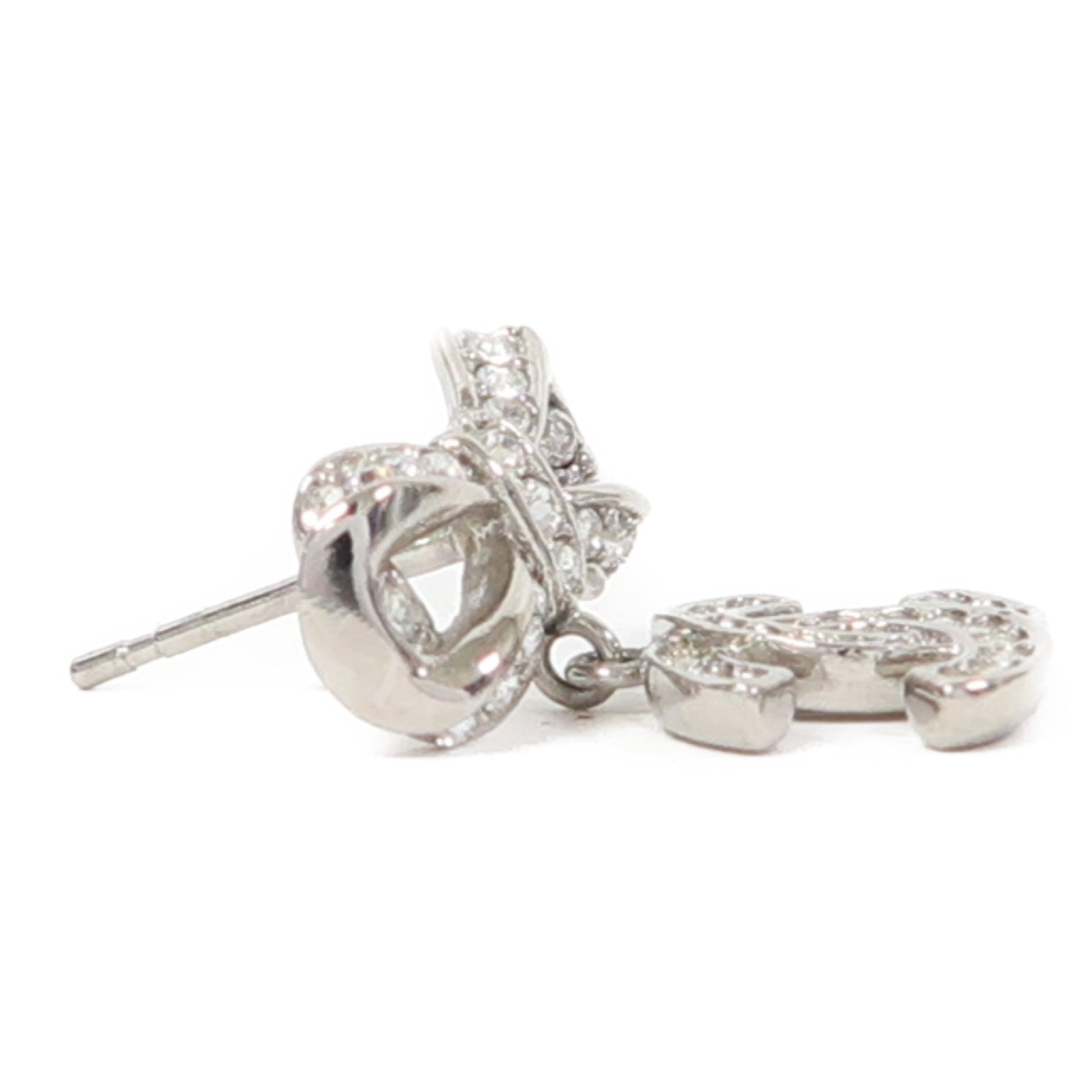 CHANEL 金屬Earrings耳環銀色