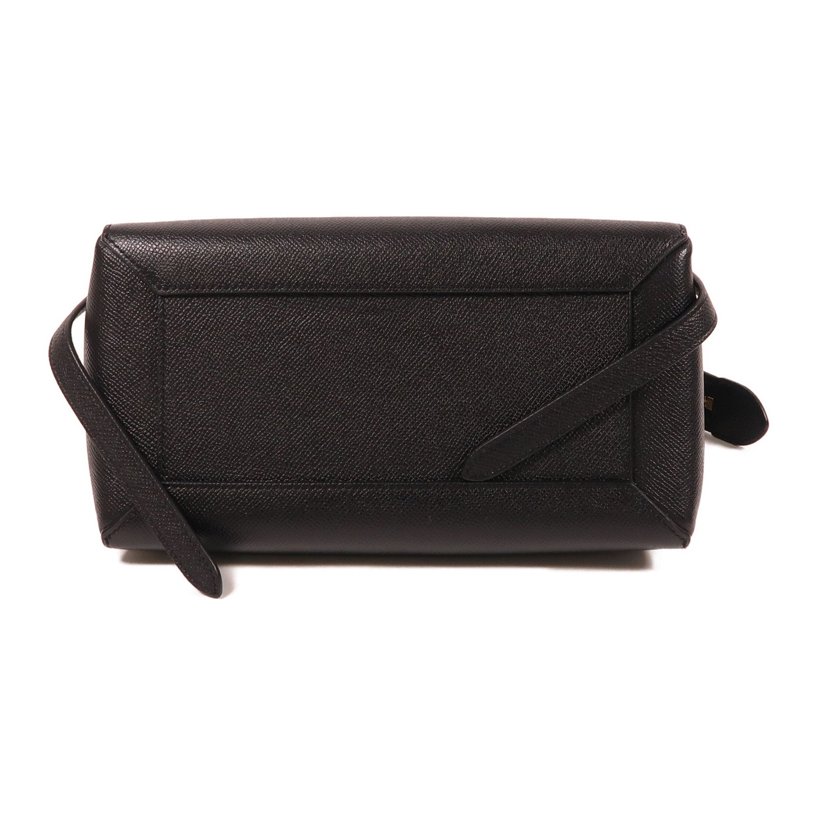 CELINE 牛皮皮革Micro Belt Bag金扣手挽肩背兩用袋黑色