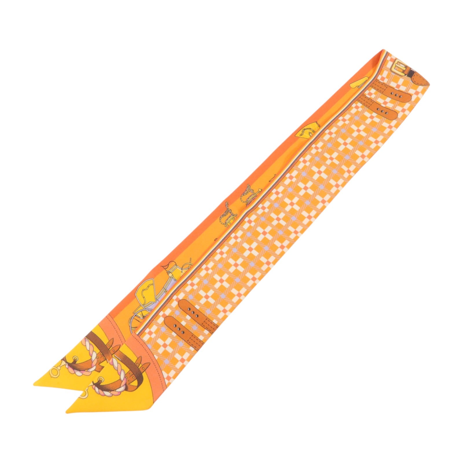 HERMES 絲質Twilly絲巾