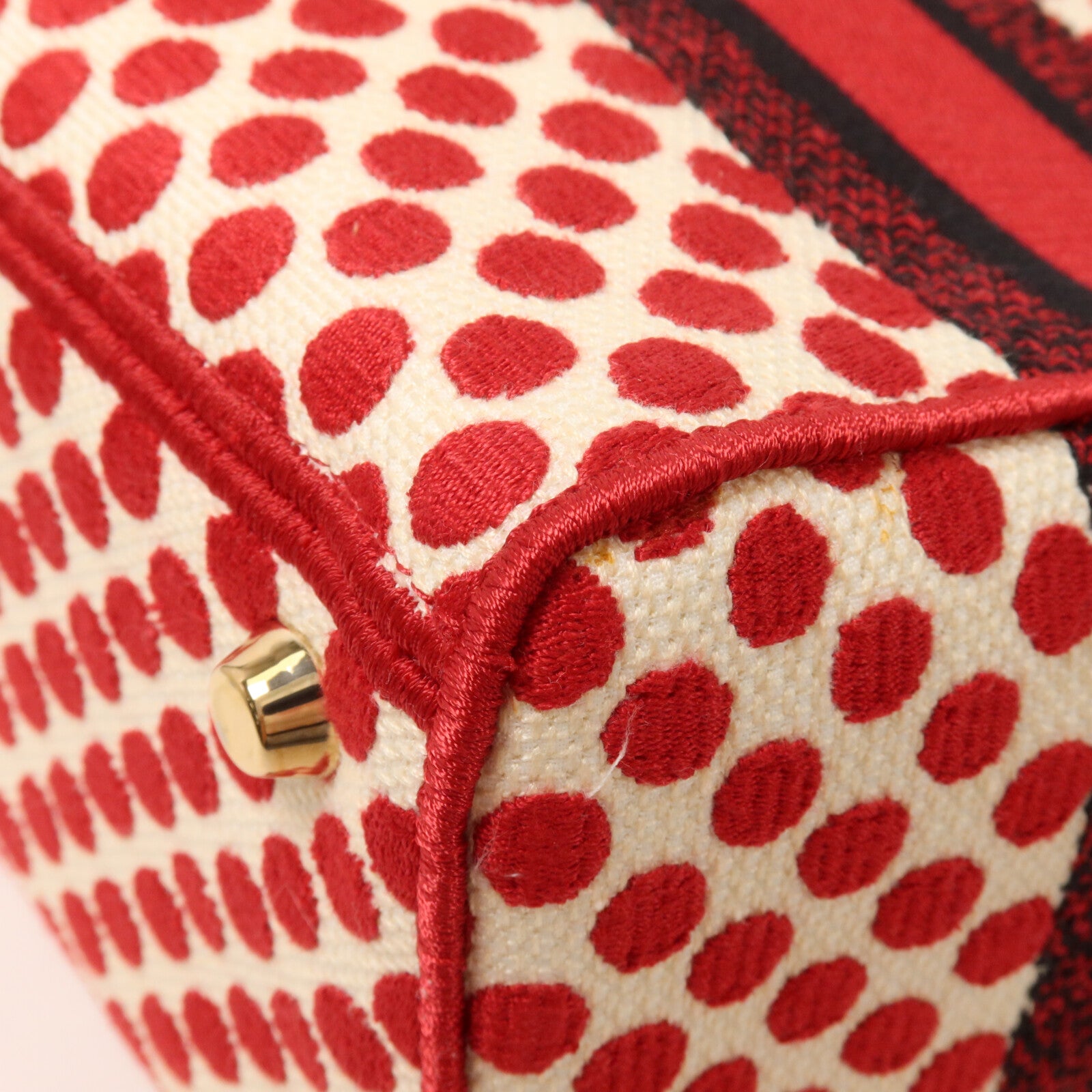 Dior 帆布Polkadot Dioramour Lady D-Lite Bag手挽肩背兩用袋