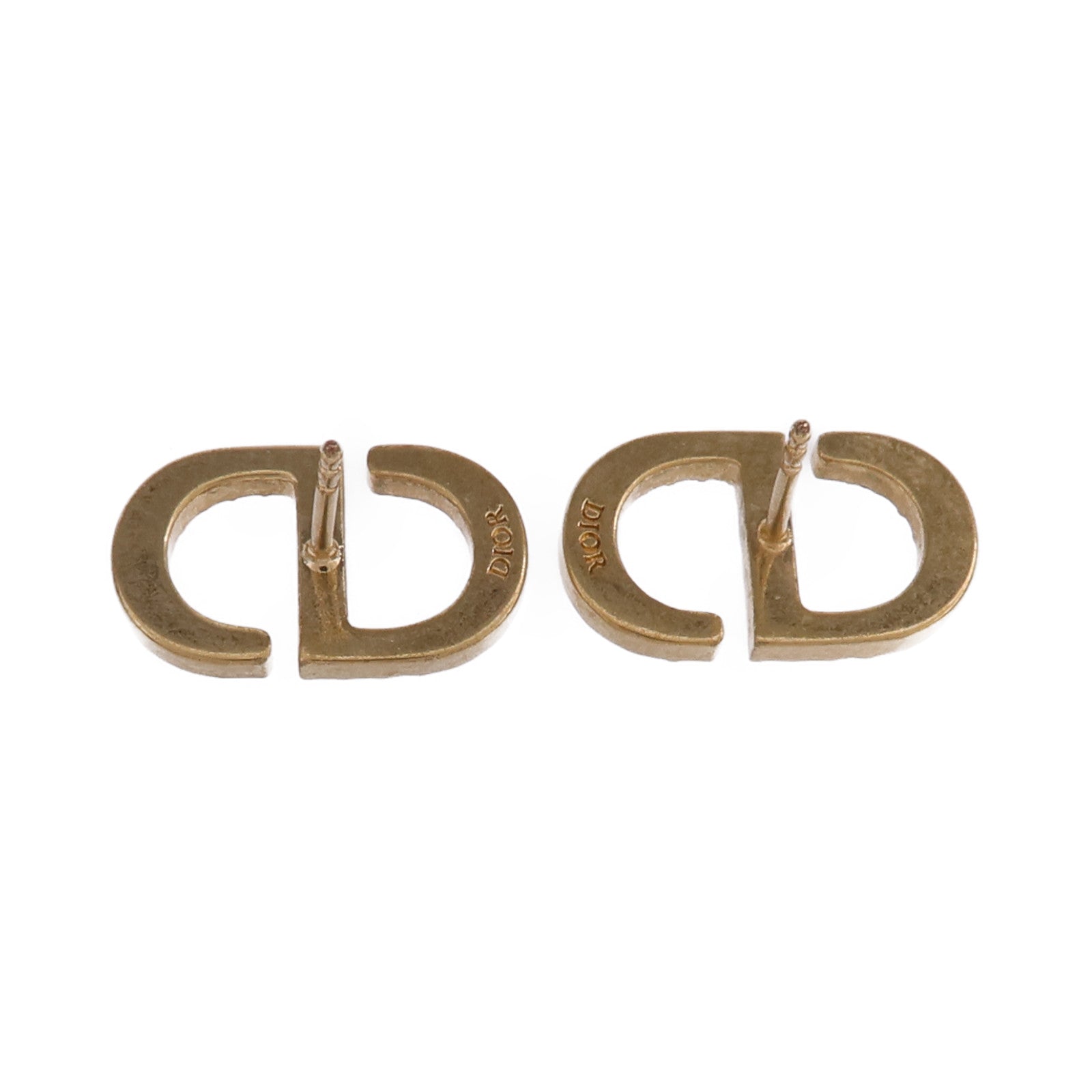 Dior 金屬/水晶Petit CD Stud Earring耳環
