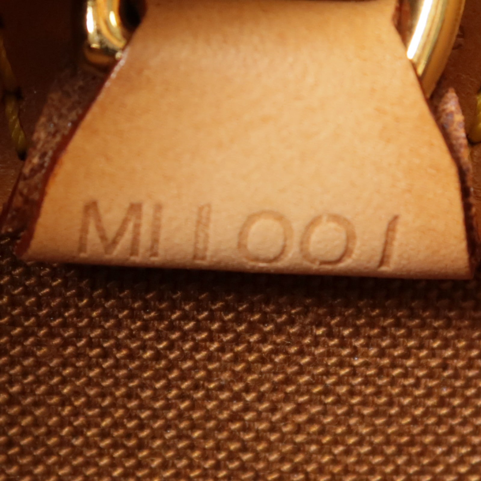 LOUIS VUITTON Monogram Ellipse PM金扣手挽袋棕色