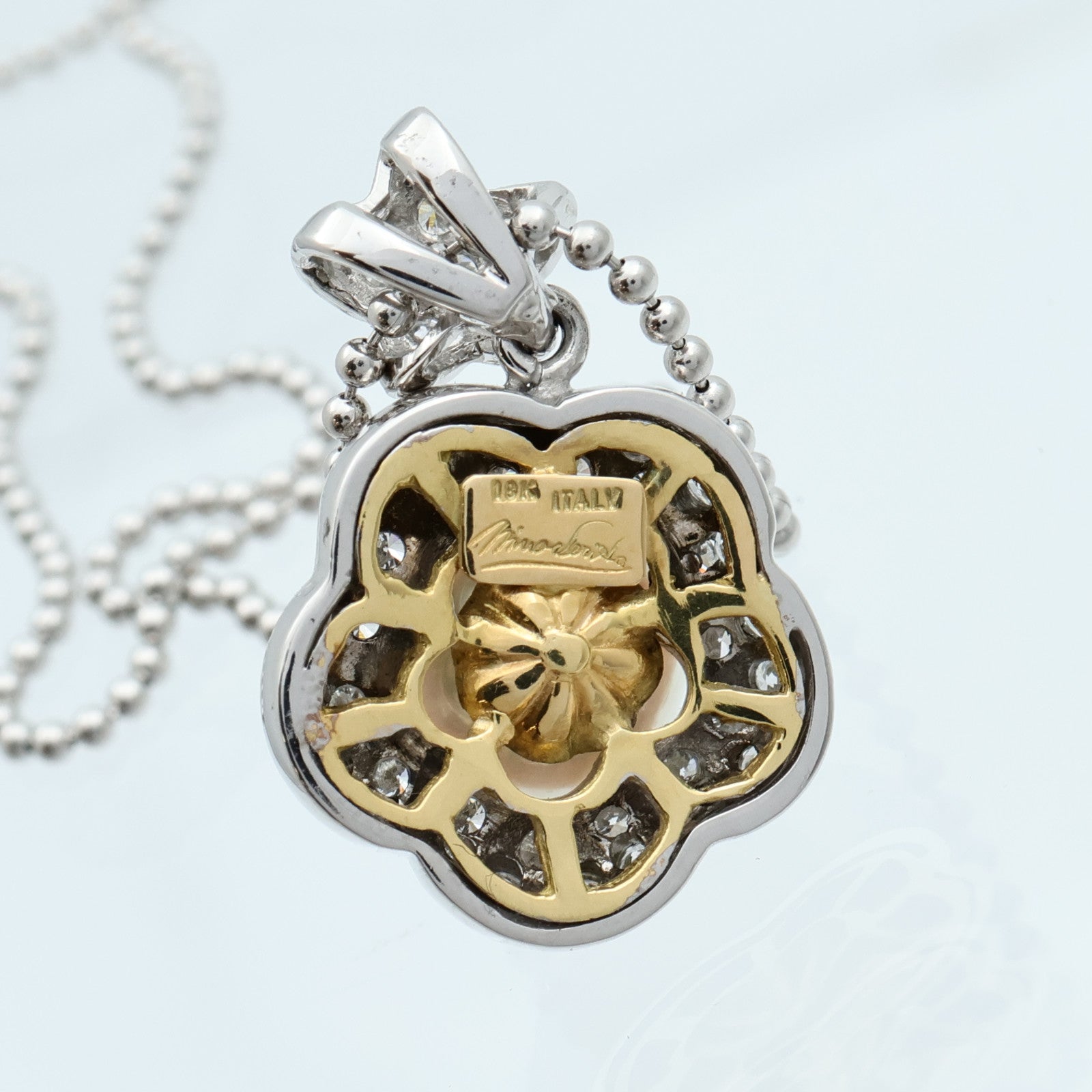 JEWELRY 【激減優惠】18K白金/黃金Pearl Diamond Necklace珍珠/鑽石項鍊