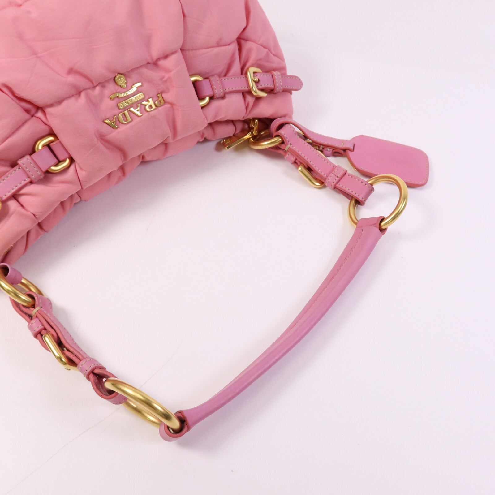 PRADA 尼龍Shoulder Bag金扣肩背袋