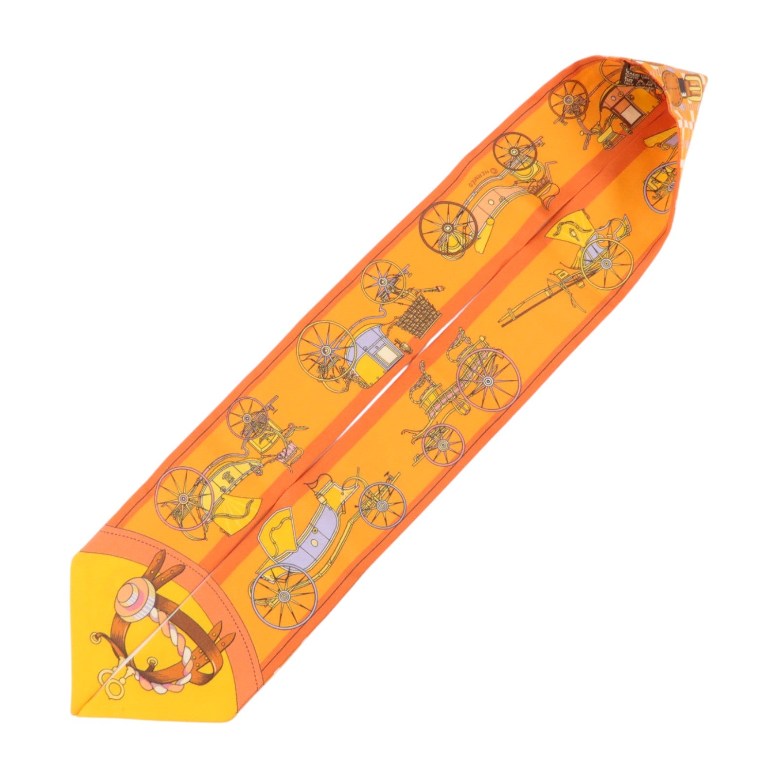 HERMES 絲質Twilly絲巾