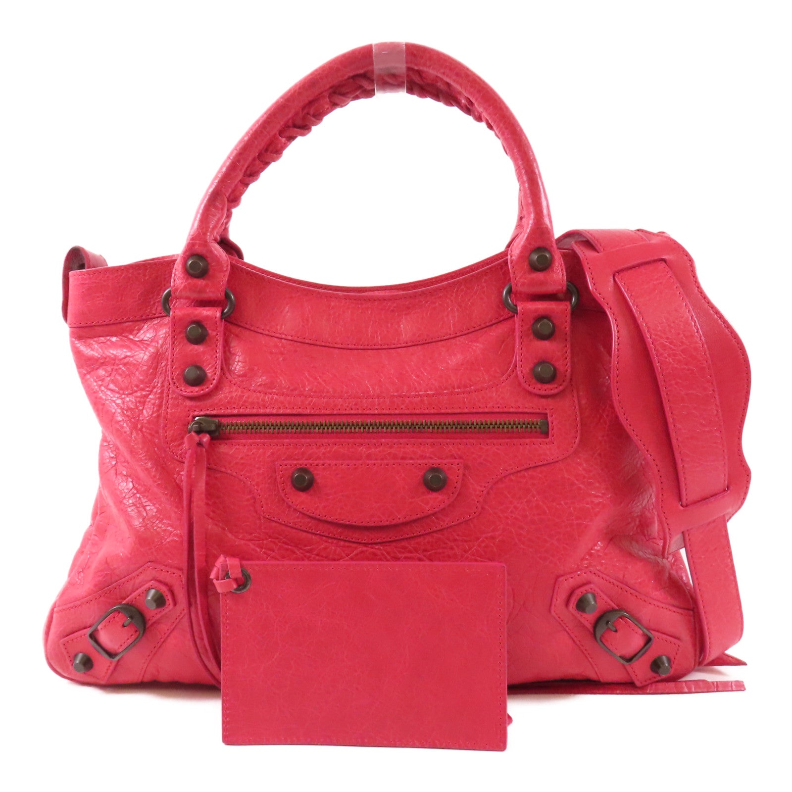 BALENCIAGA 羊皮皮革First 2 Way Shoulder Bag手挽肩背兩用袋