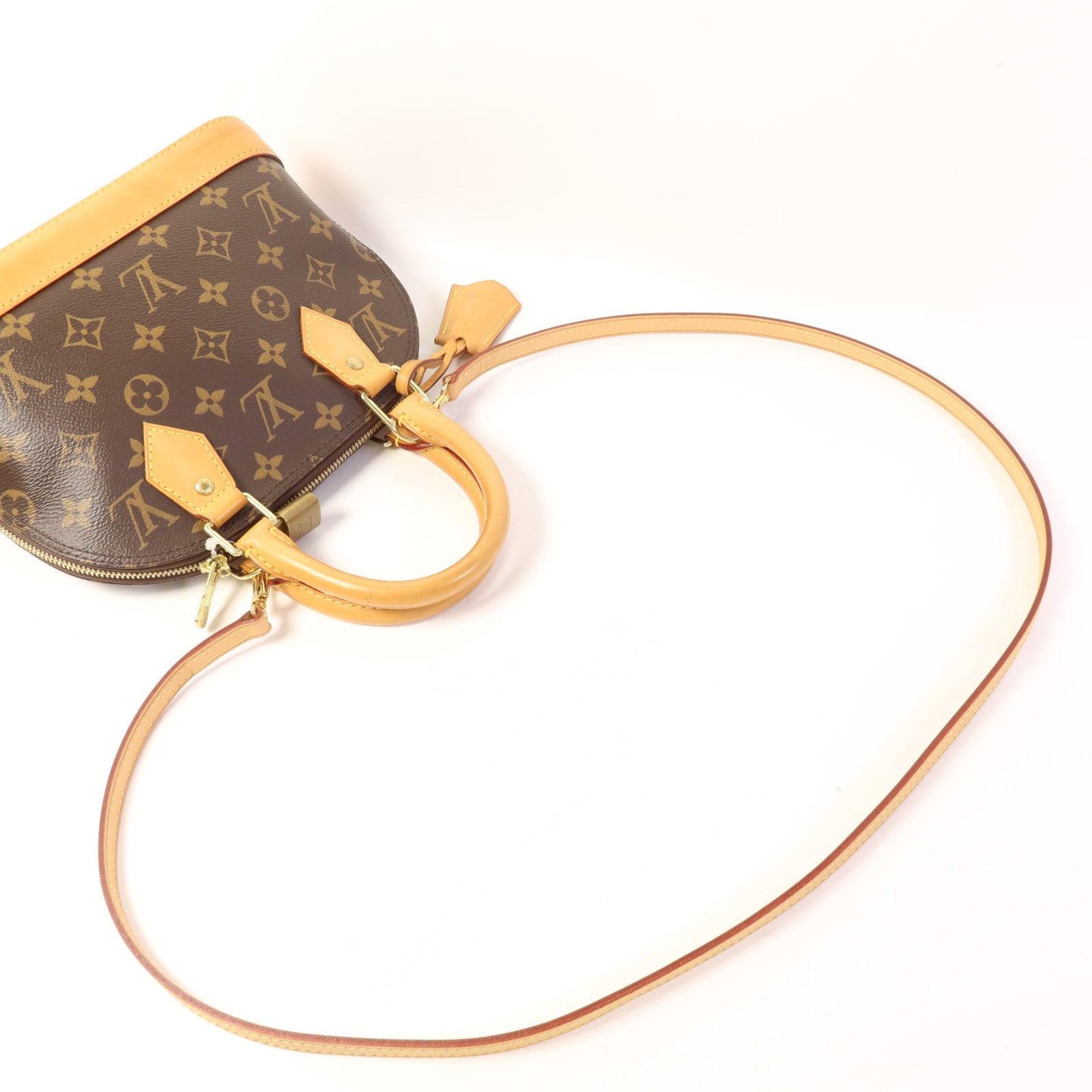 LOUIS VUITTON Monogram Alma BB金扣手挽肩背兩用袋