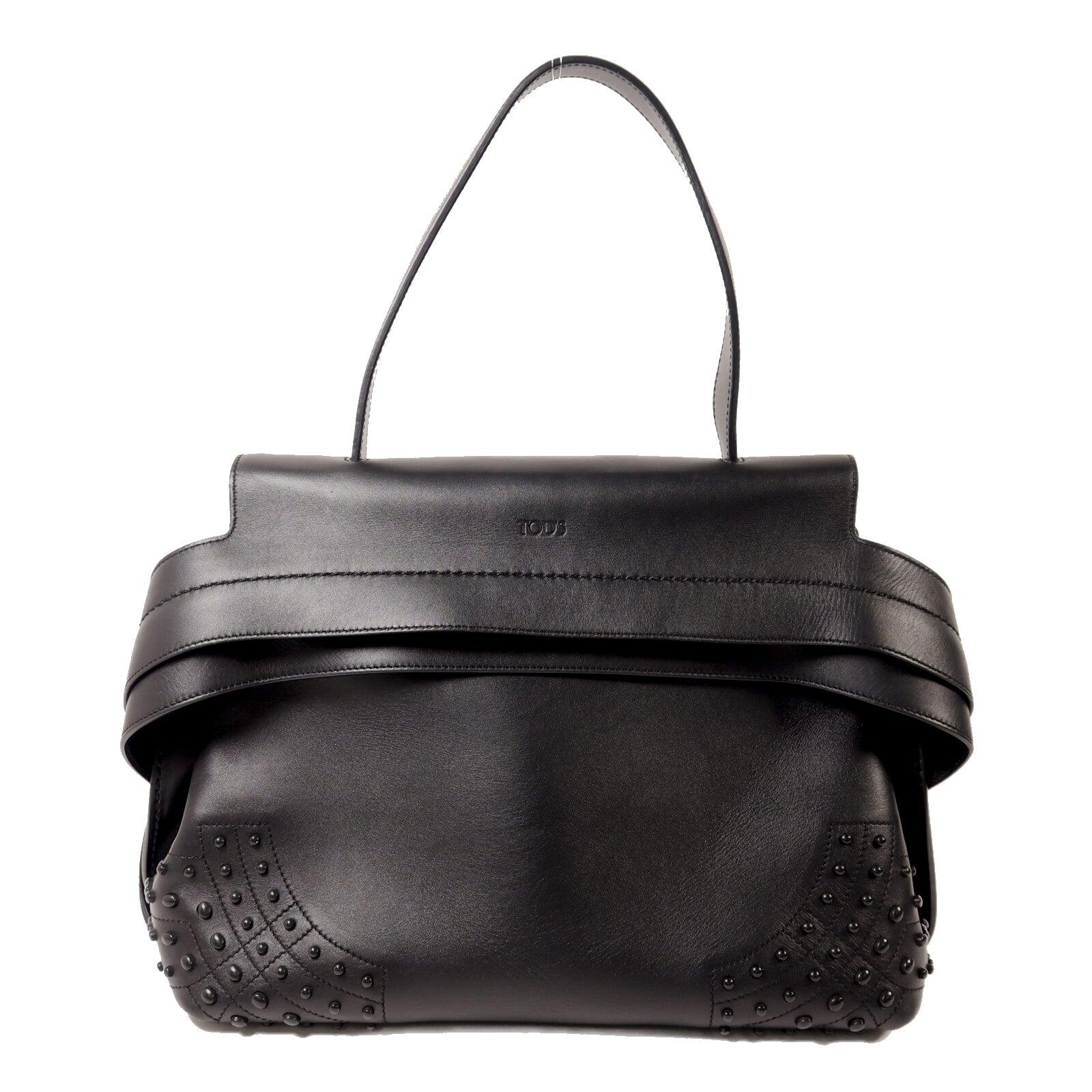 TOD'S 牛皮皮革Wave Bag手挽袋