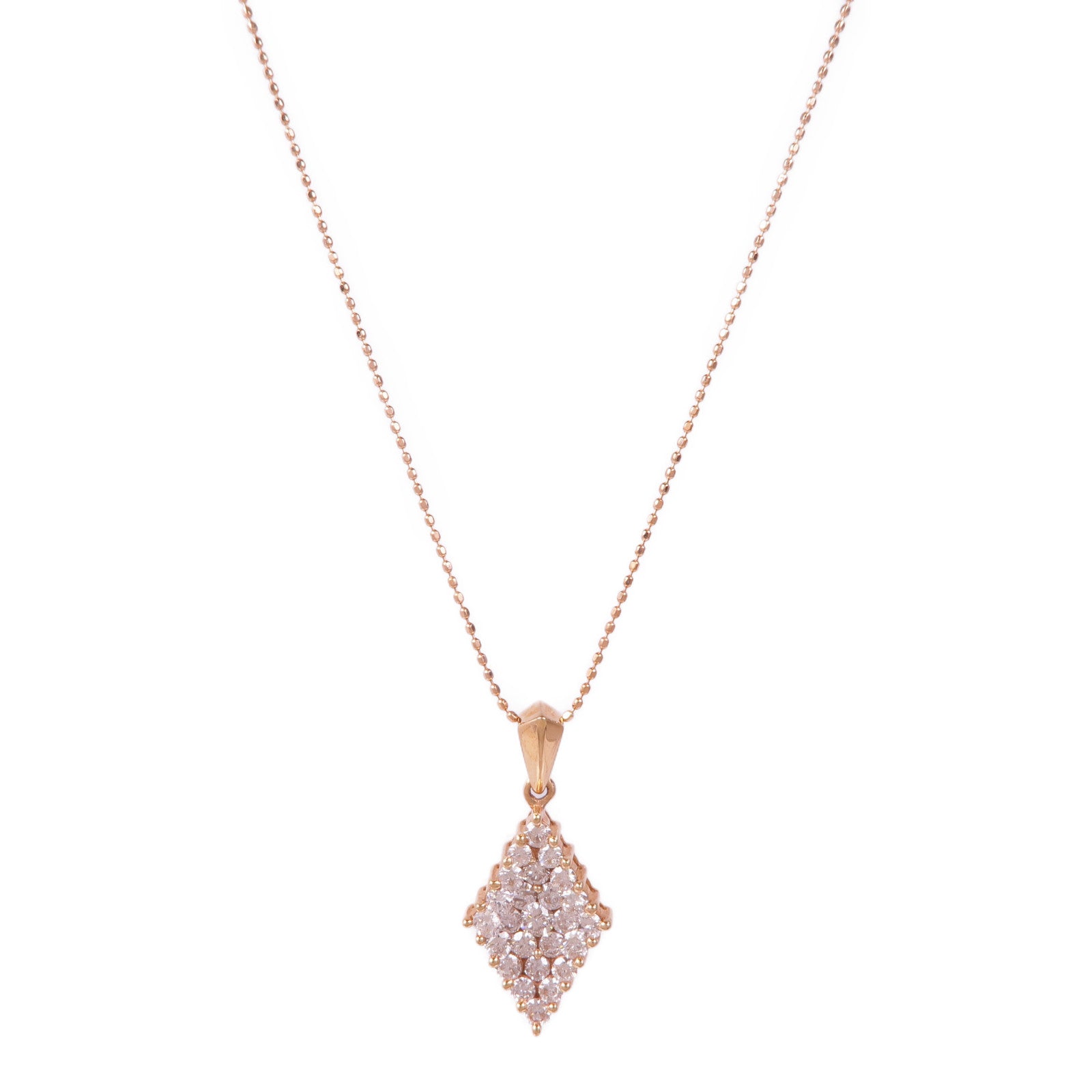 JEWELRY 【激減優惠】18K玫瑰金Diamond Necklace鑽石項鍊