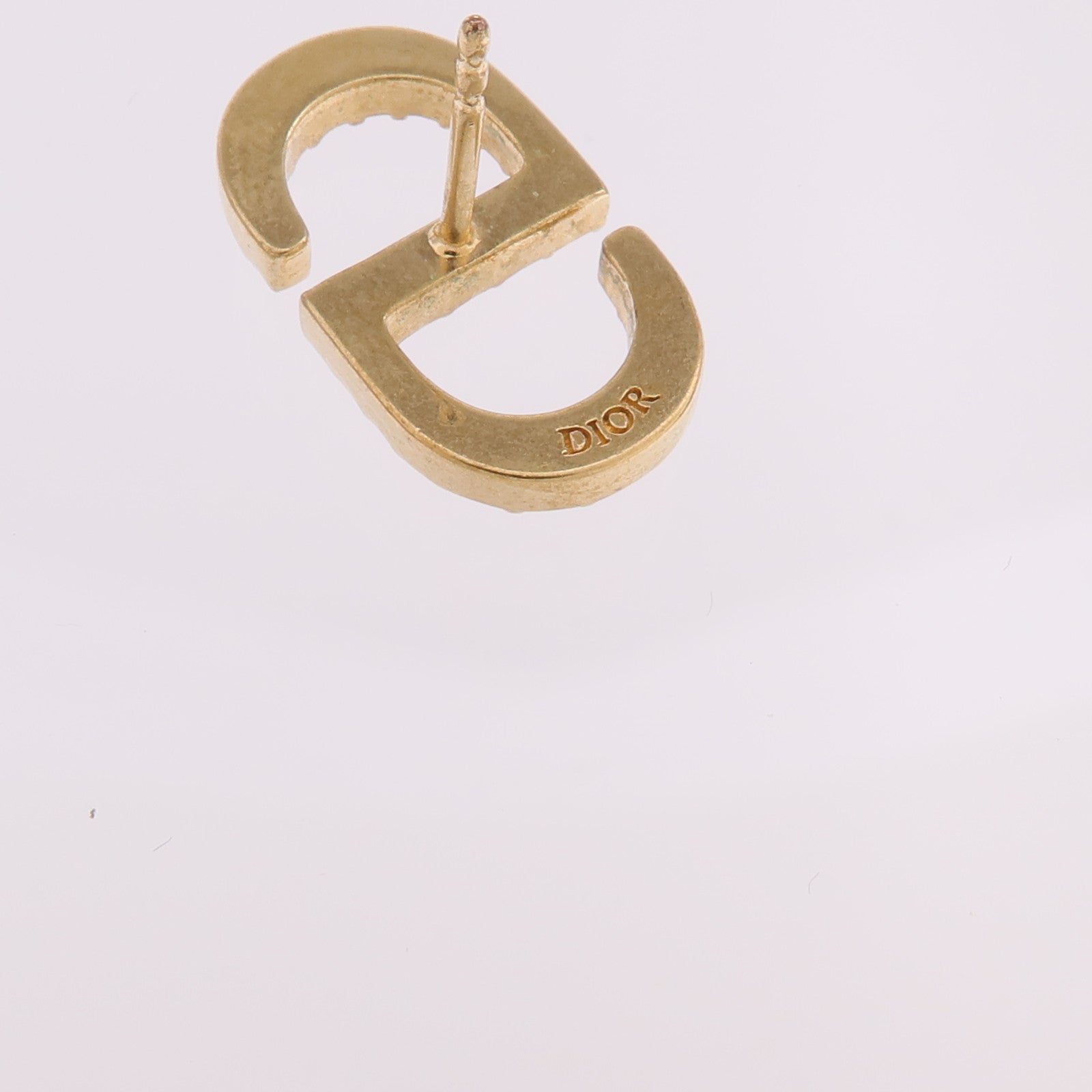 Dior 金屬/水晶Petit CD Stud Earring耳環