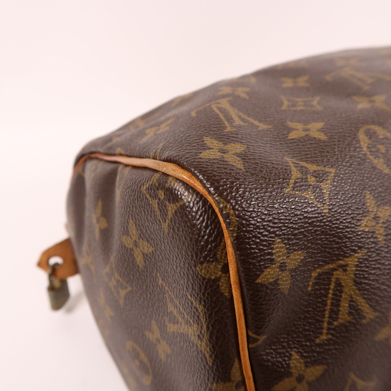 LOUIS VUITTON 【激減優惠】Monogram Speedy 30金扣手挽袋棕色
