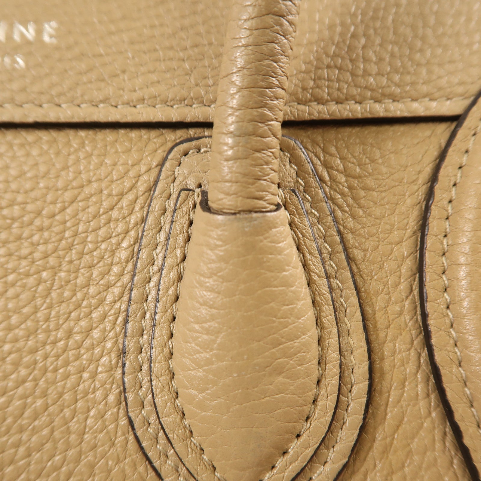 CELINE 牛皮皮革Nano Luggage金扣手挽肩背兩用袋