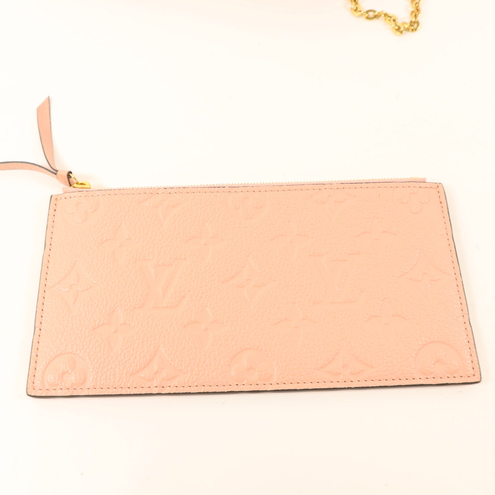 LOUIS VUITTON Monogram Empreinte Felicie Pochette金扣鏈帶肩背袋