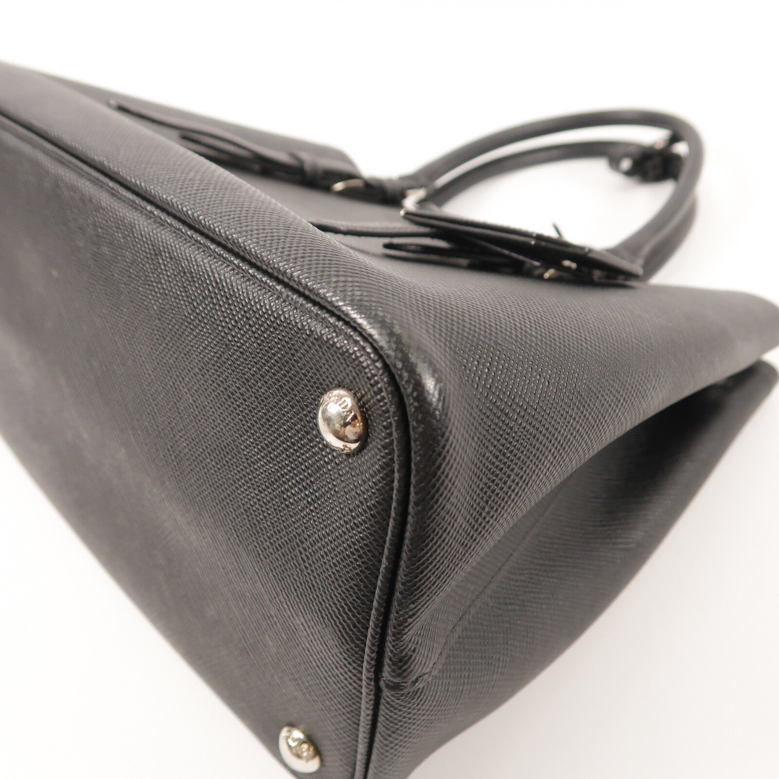 PRADA Saffiano皮革Saffiano Cuir Double Bag手挽袋