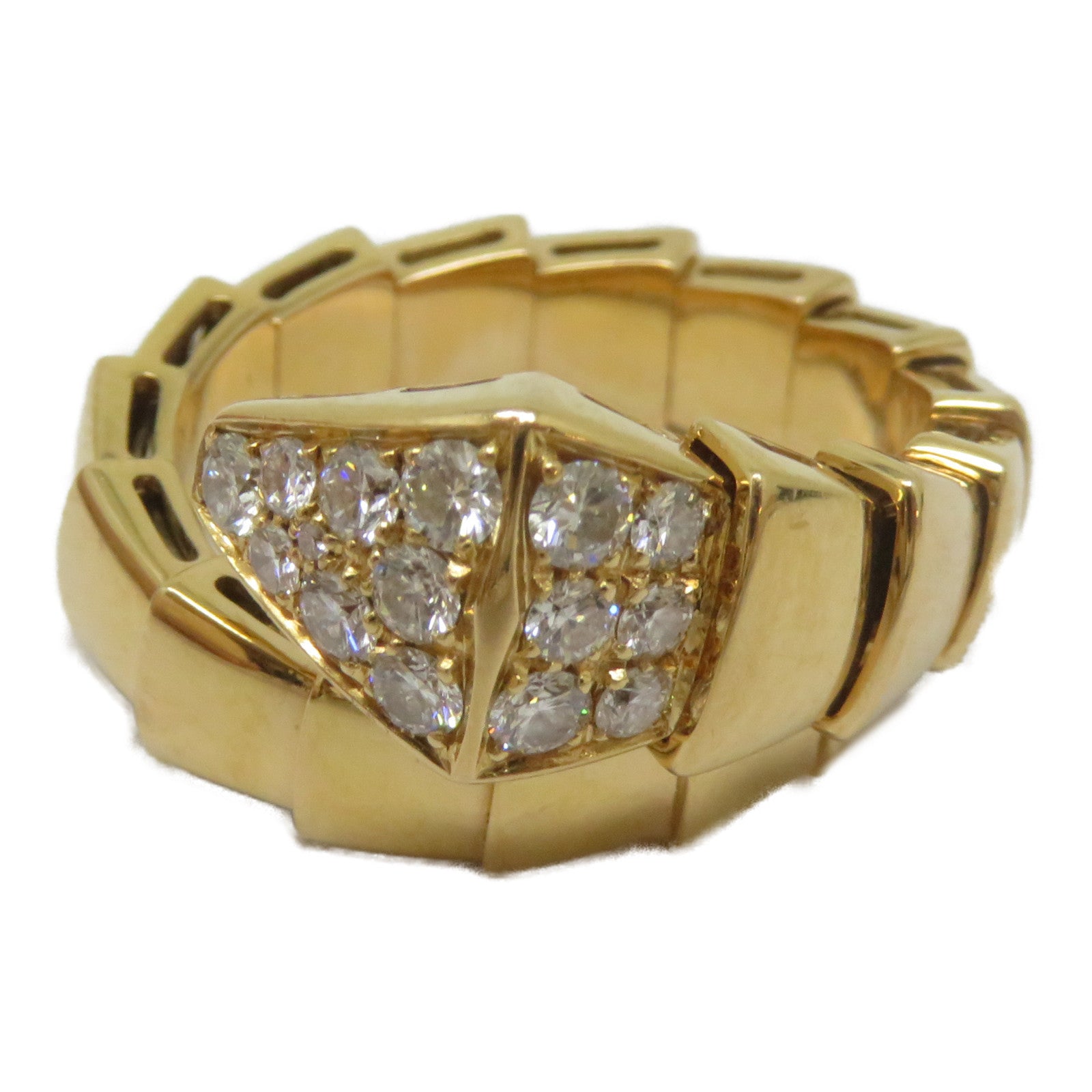 BVLGARI 18K黃金Serpenti Viper M戒指