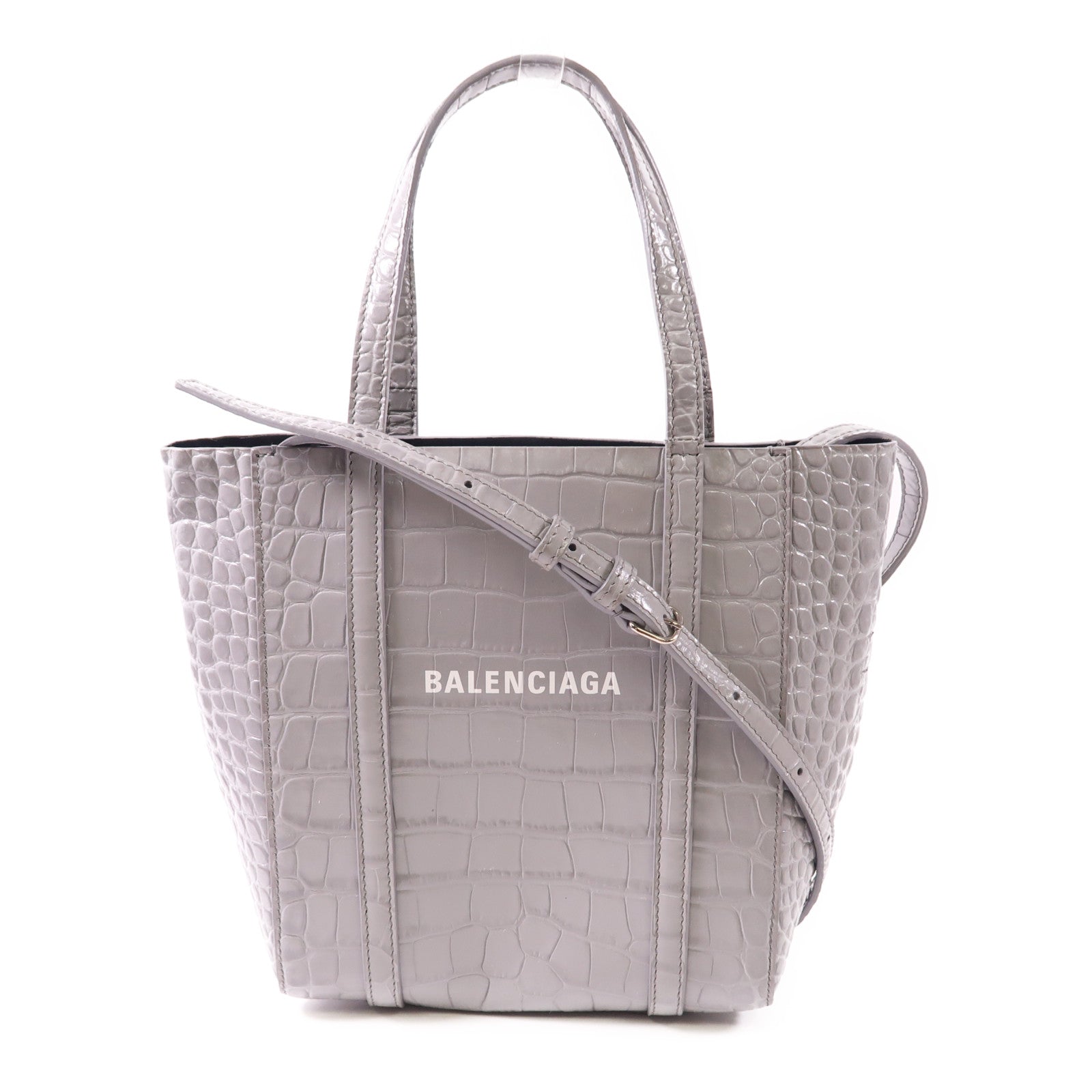 BALENCIAGA 牛皮皮革Everyday XXS Tote Bag銀扣手挽肩背兩用袋