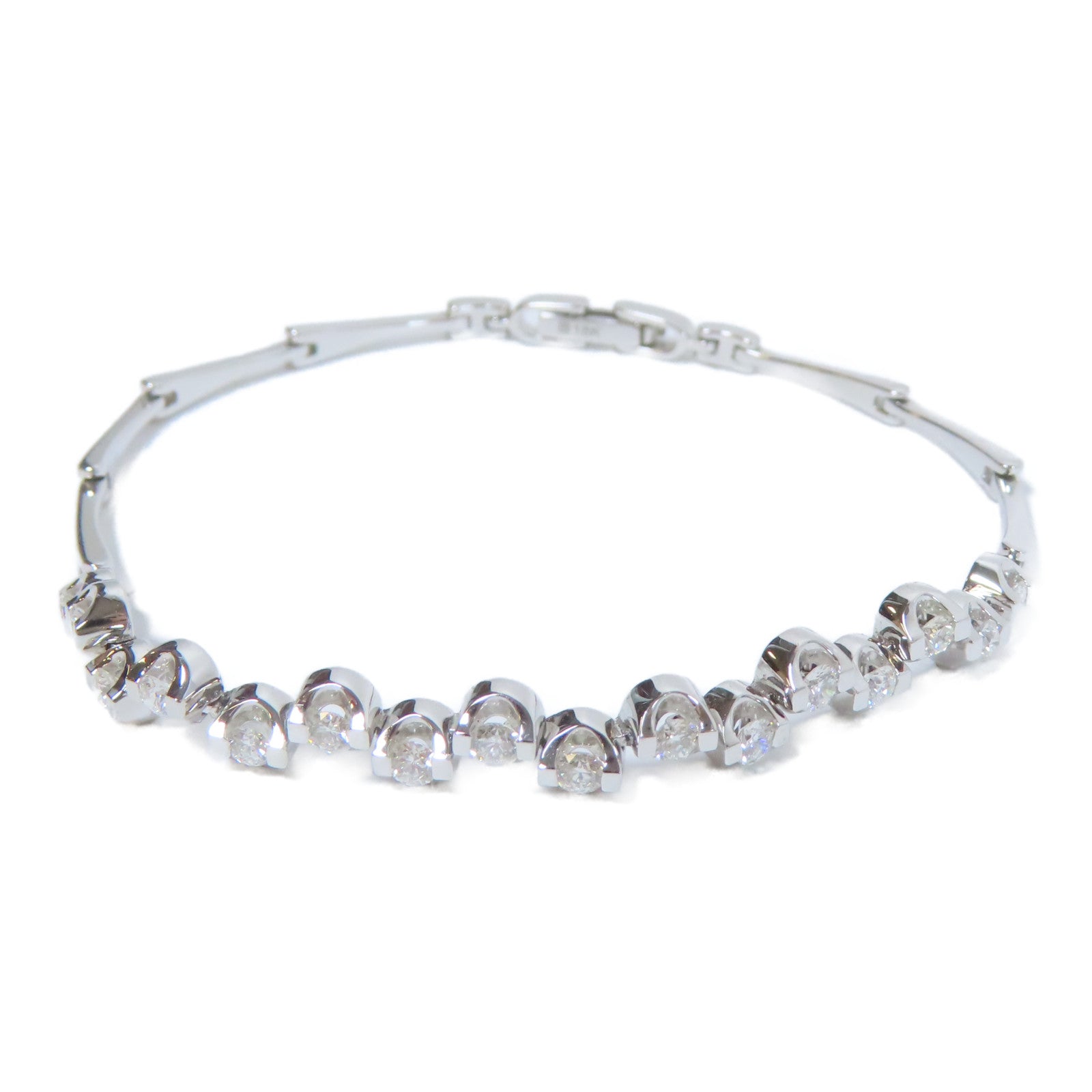 JEWELRY 【激減優惠】18K白金Diamond Bracelet鑽石手鏈