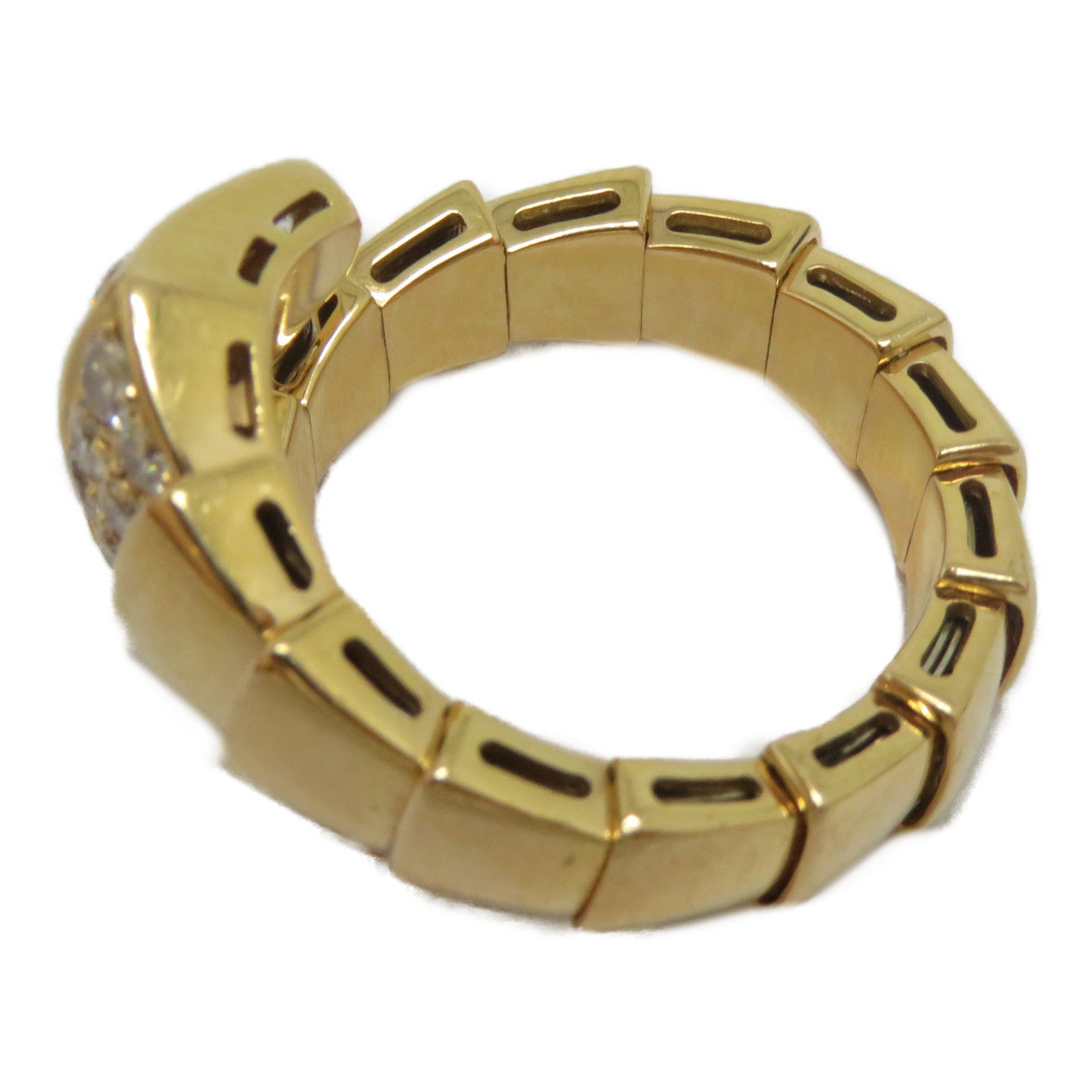BVLGARI 18K黃金Serpenti Viper M戒指