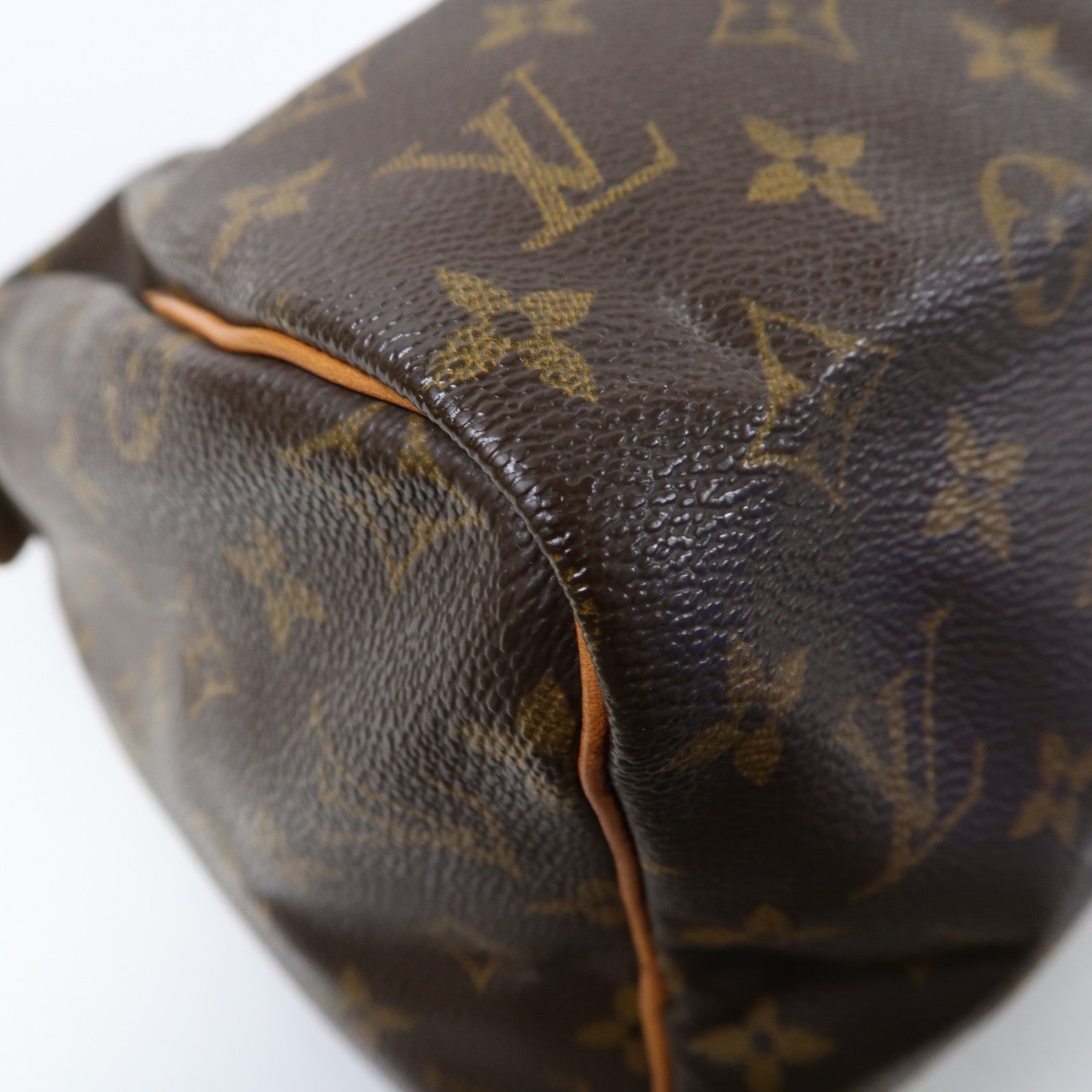 LOUIS VUITTON Monogram Speedy 30金扣手挽袋啡色