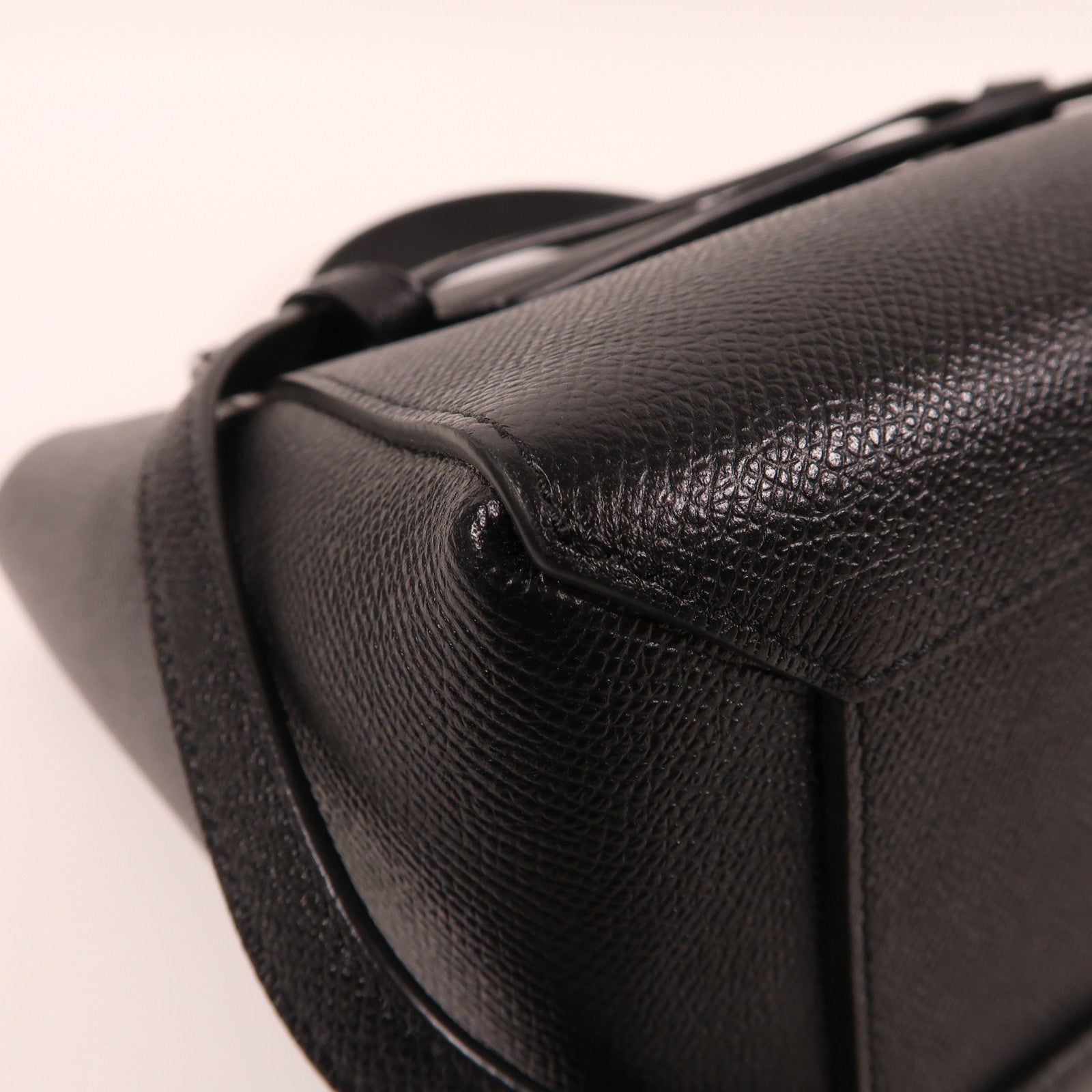 CELINE 牛皮皮革Micro Belt Bag金扣手挽肩背兩用袋黑色