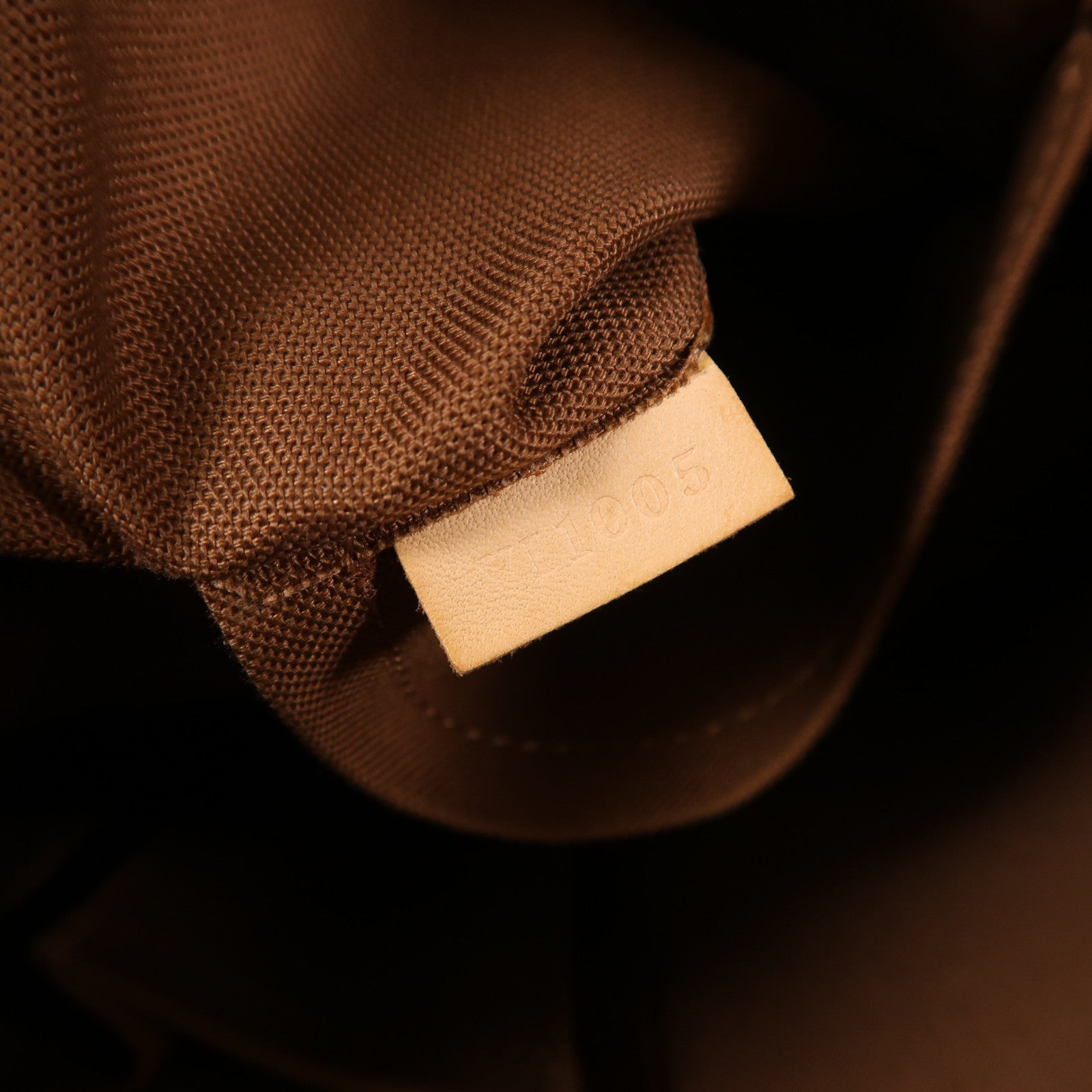 LOUIS VUITTON Monogram Batignolles金扣手挽袋棕色