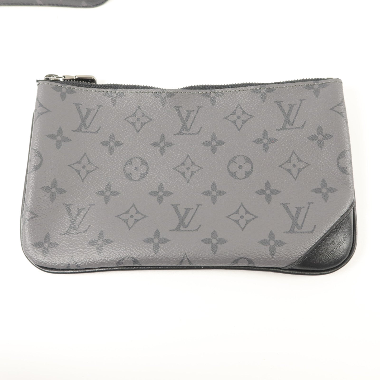 LOUIS VUITTON Monogram Eclipse Reverse Trio Messenger肩背袋