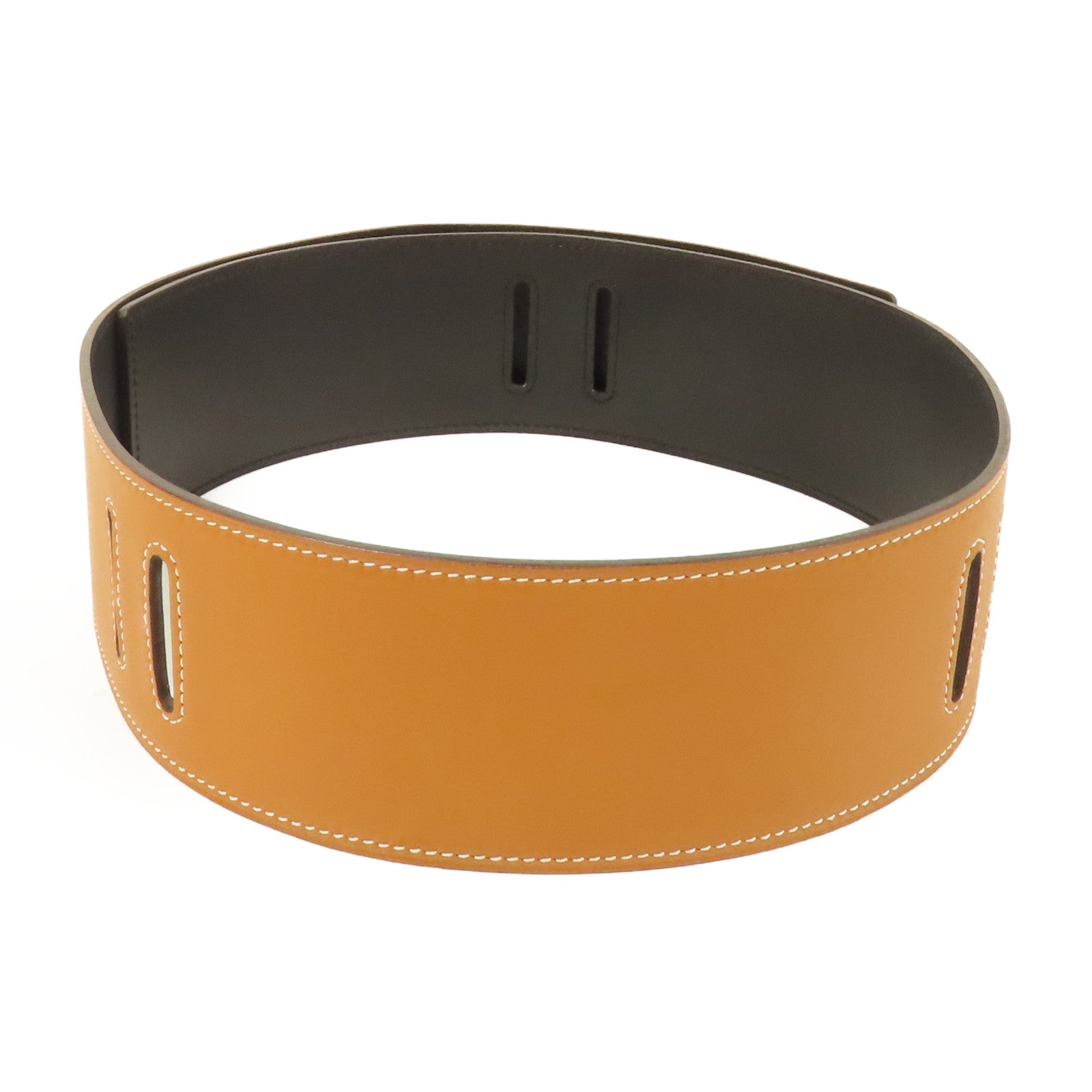 HERMES 【激減優惠】Swift皮革Belt皮帶Gold