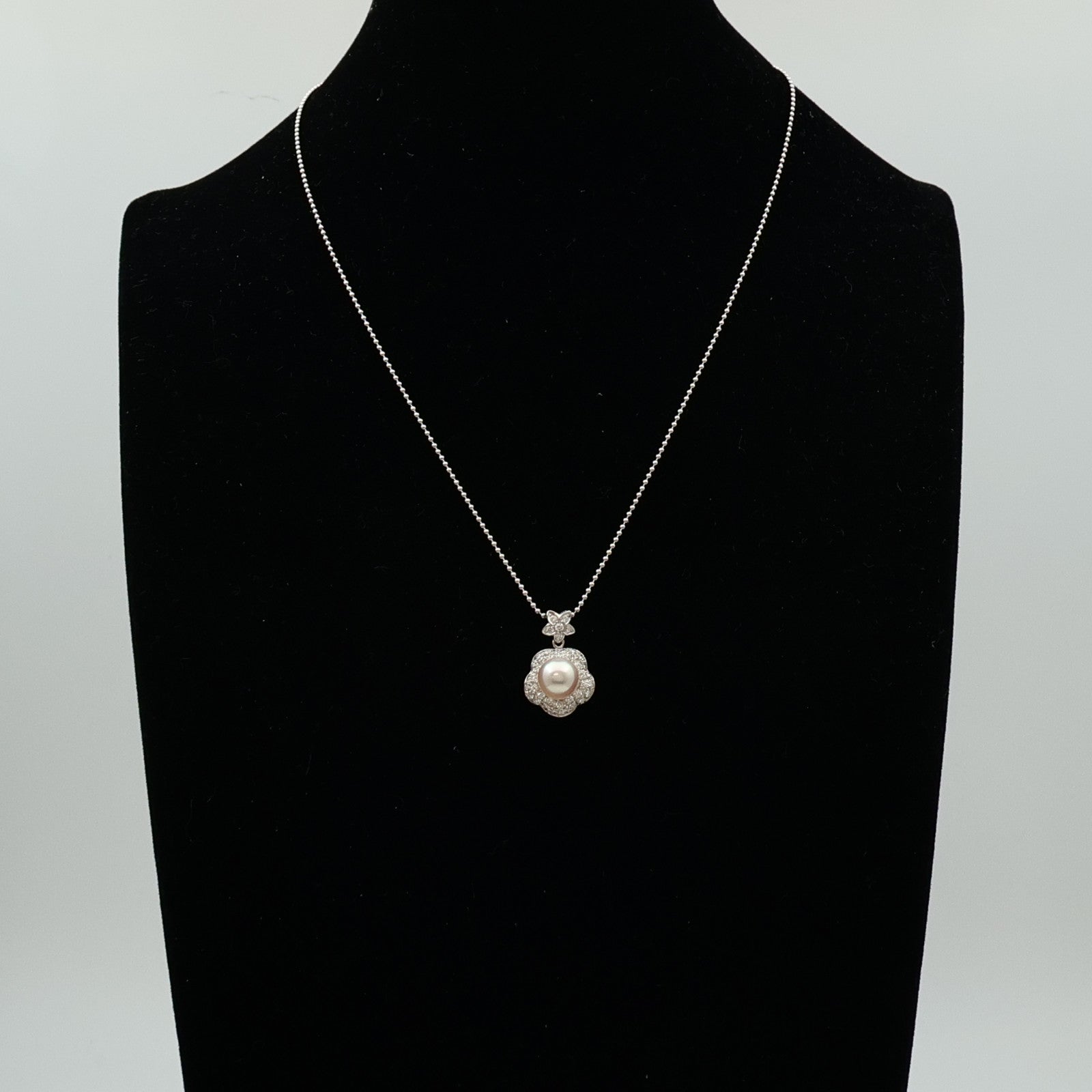 JEWELRY 【激減優惠】18K白金/黃金Pearl Diamond Necklace珍珠/鑽石項鍊