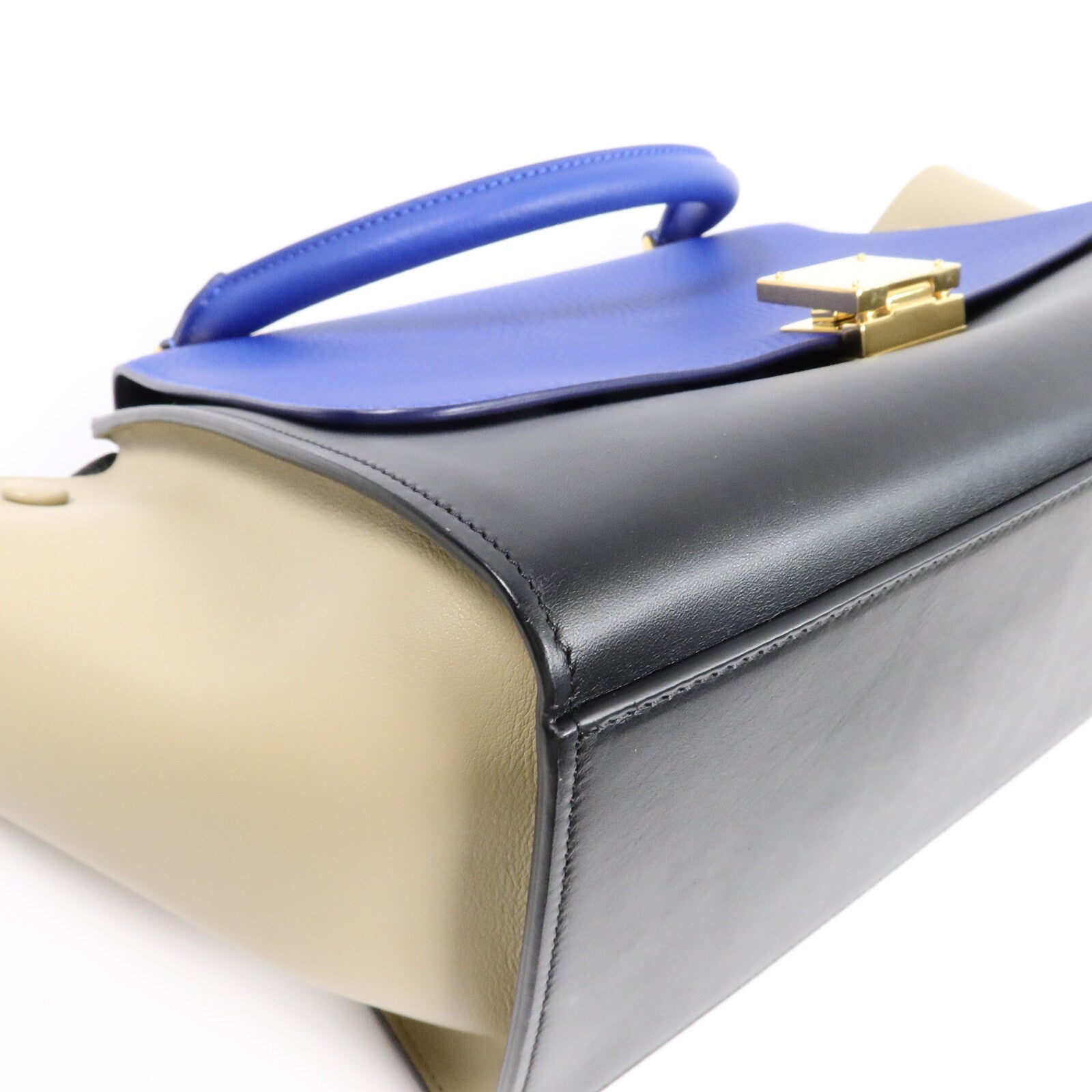CELINE 牛皮皮革Trapeze Small手挽肩背兩用袋