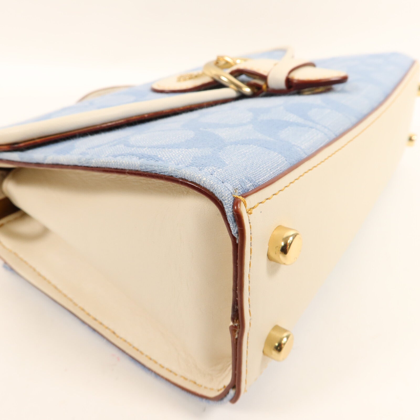 COACH 牛仔布Kleo Top Handle Bag手挽肩背兩用袋