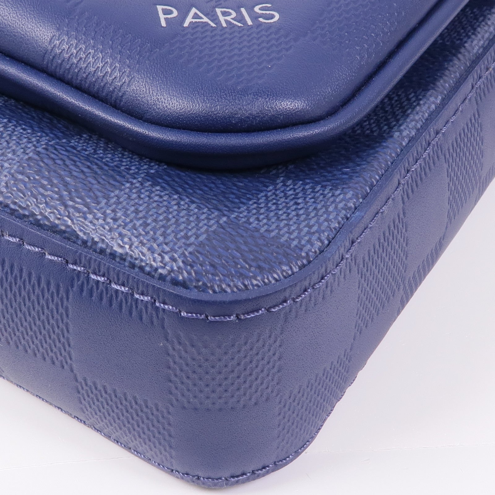 LOUIS VUITTON Damier Squared Trio Shoulder Bag銀扣肩背袋