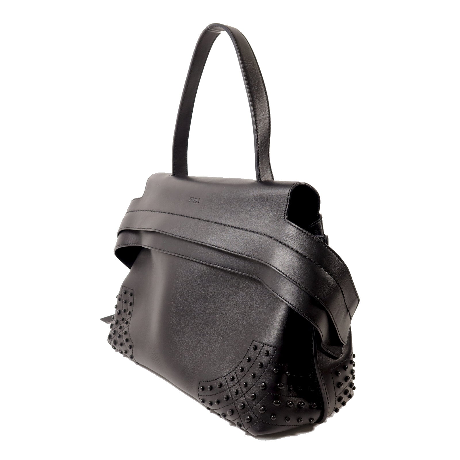 TOD'S 牛皮皮革Wave Bag手挽袋