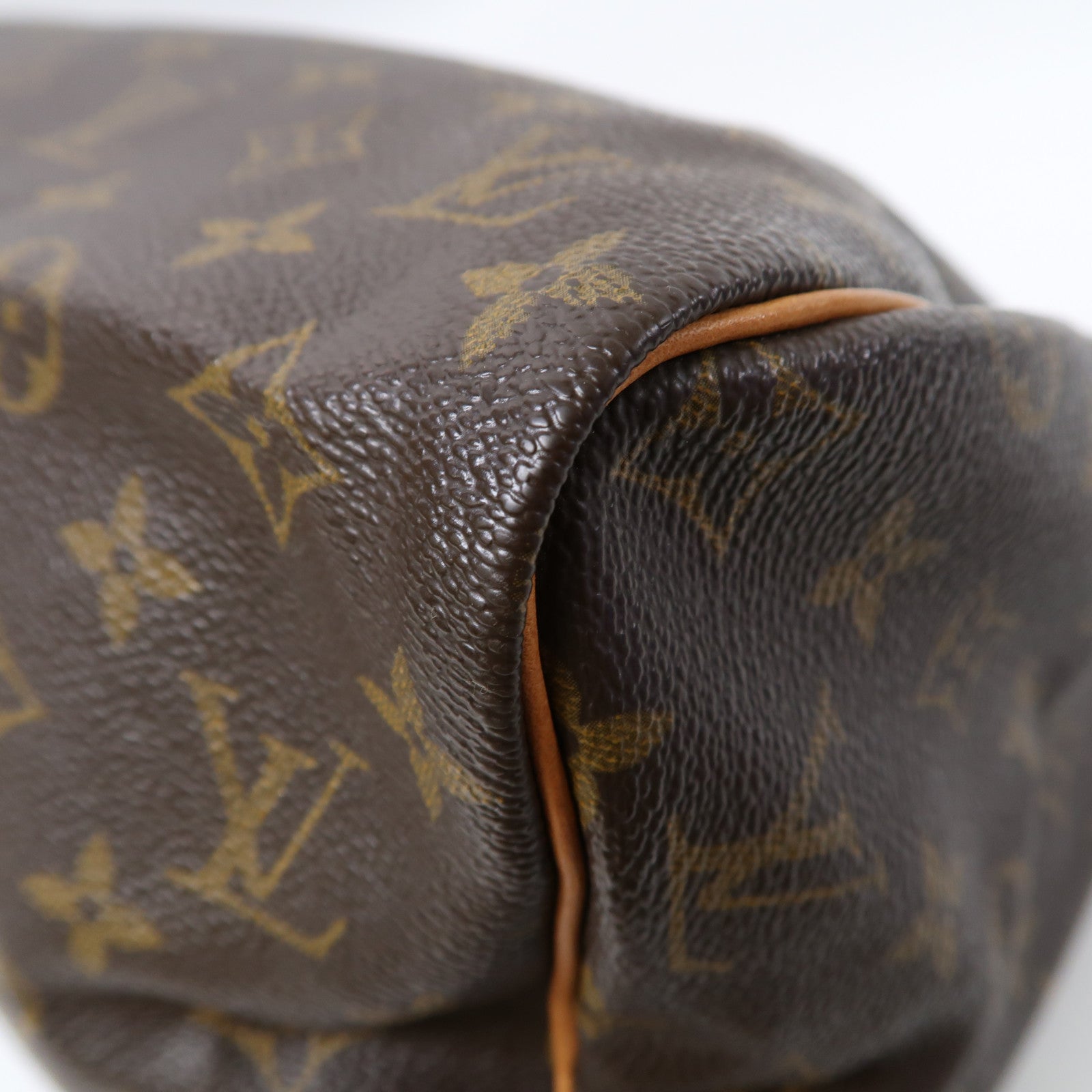 LOUIS VUITTON Monogram Speedy 30金扣手挽袋啡色