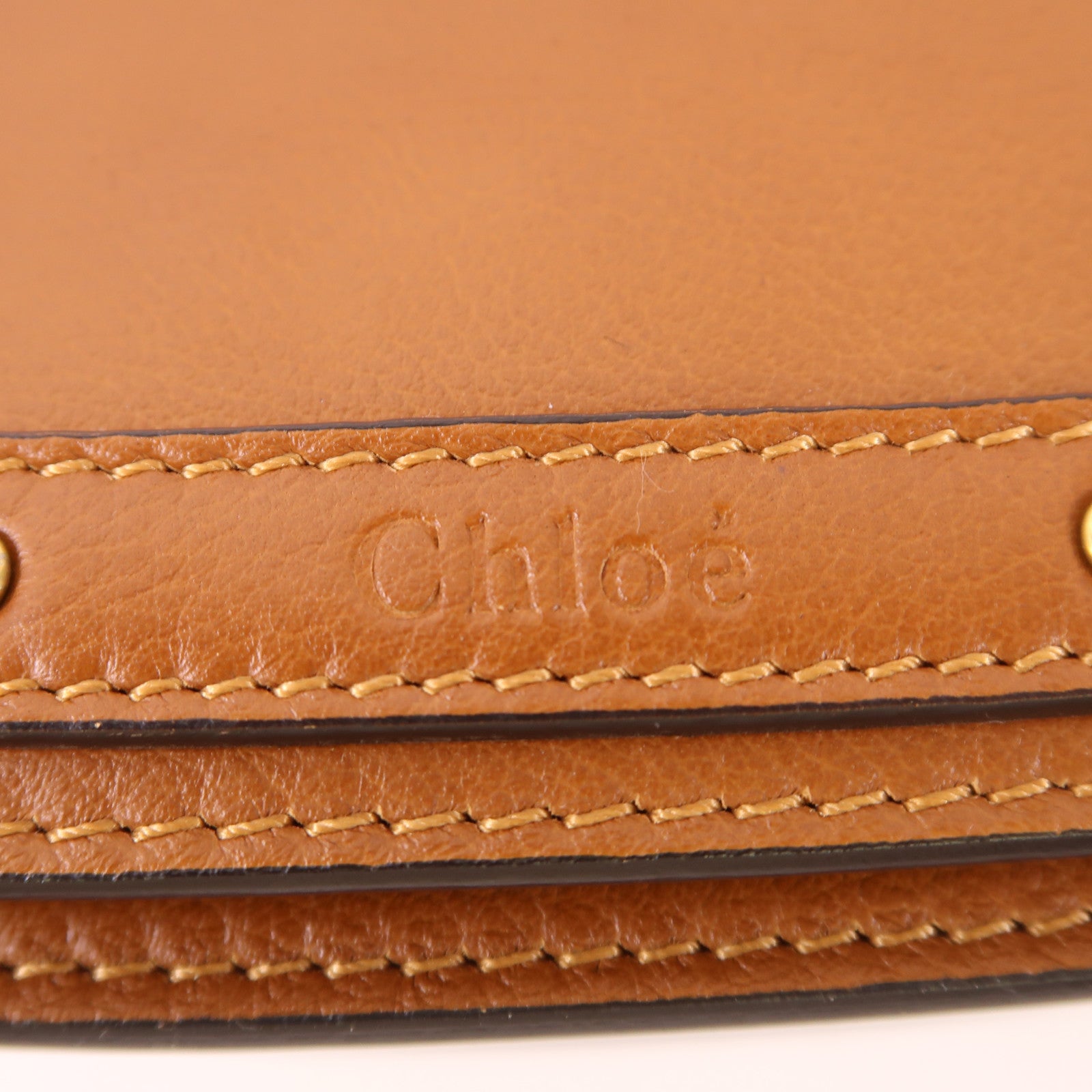 Chloe 牛皮皮革Nile Medium金扣手挽肩背兩用袋