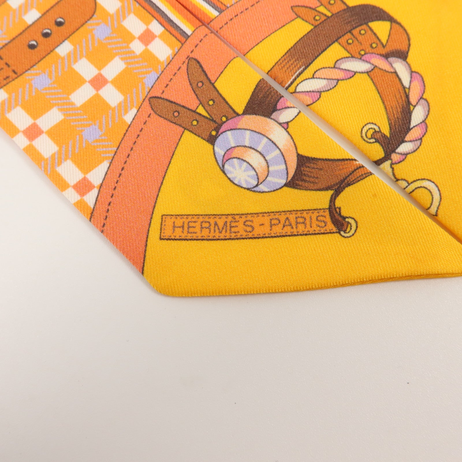 HERMES 絲質Twilly絲巾