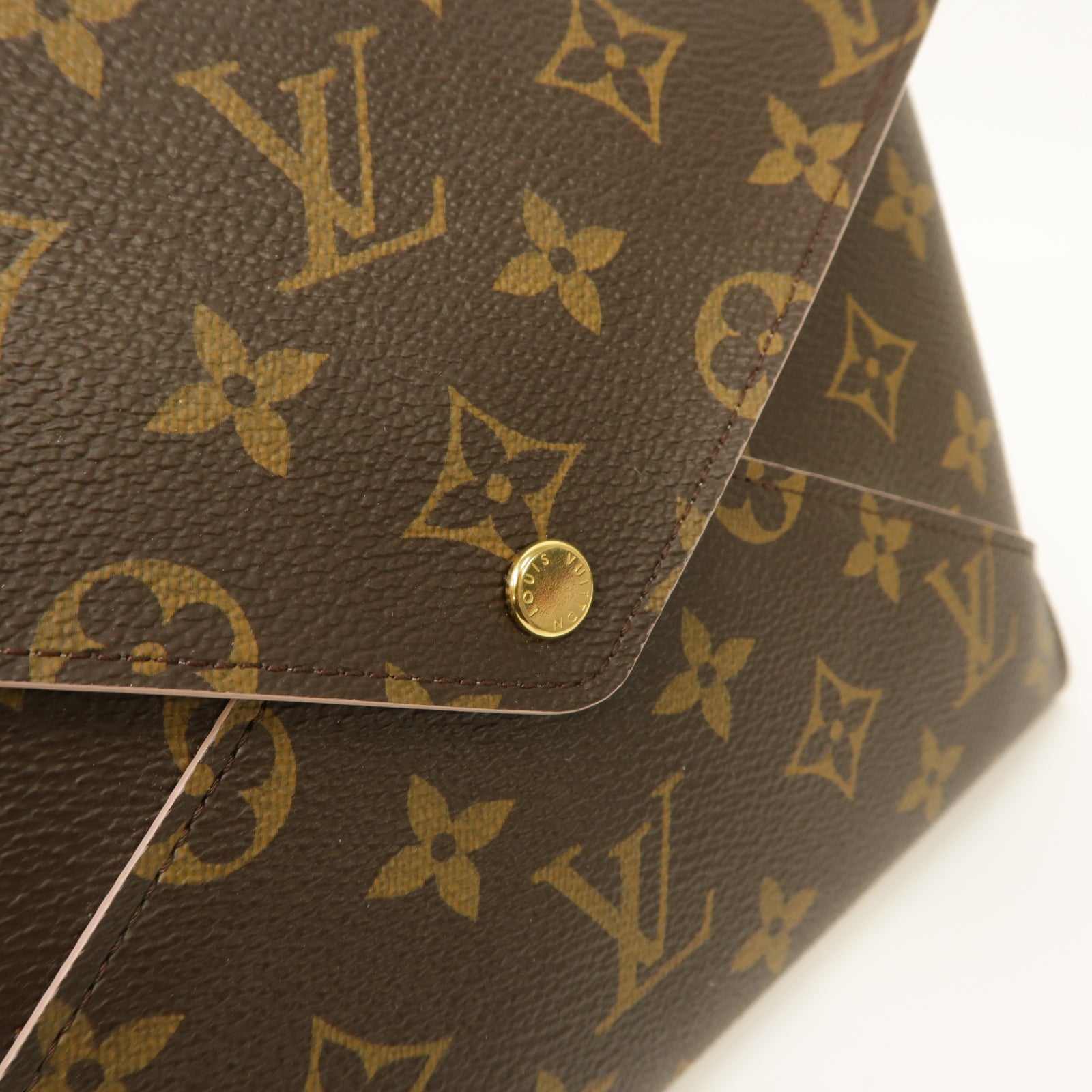 LOUIS VUITTON 【激減優惠】Monogram Kirigami Pochette金扣手拿包啡色