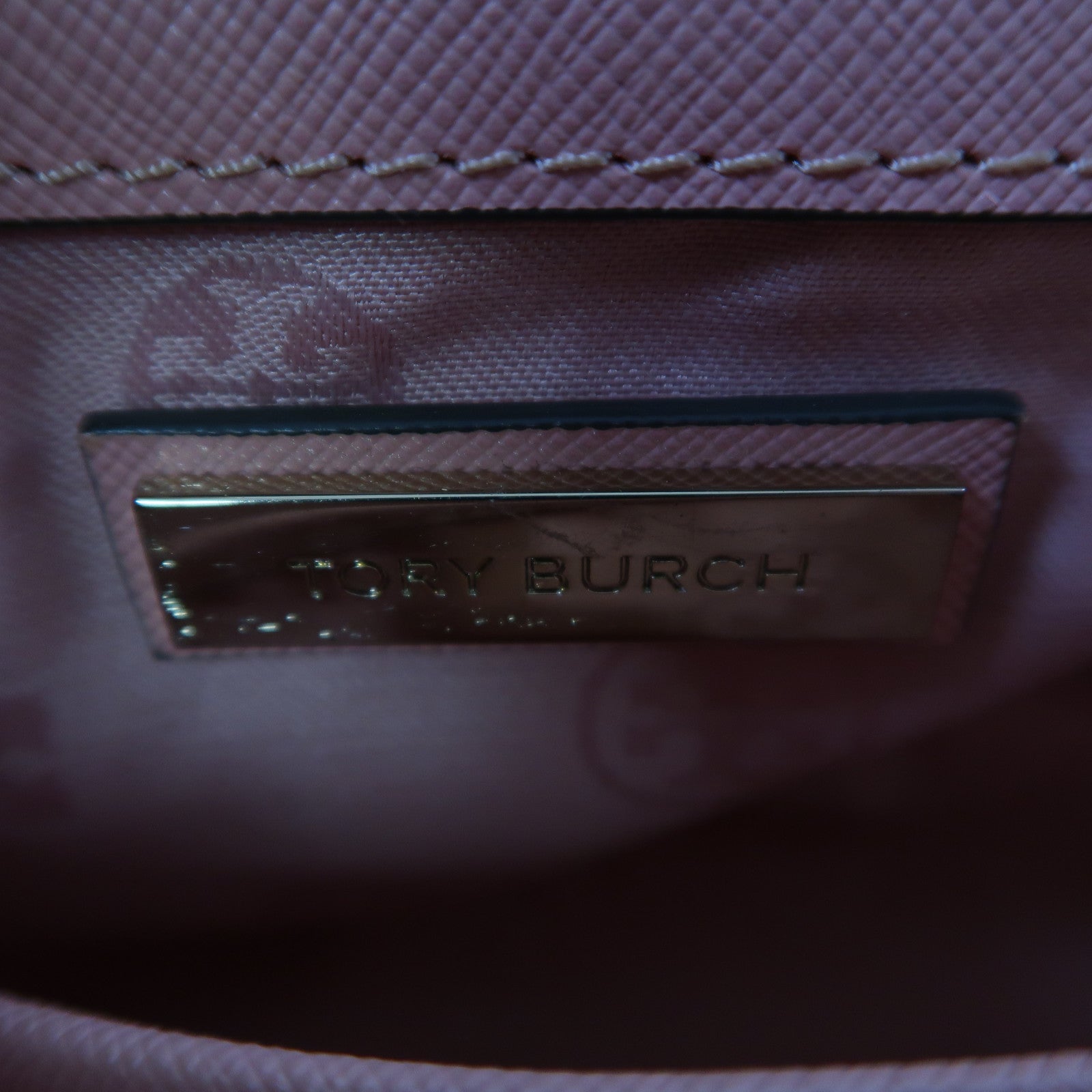 Tory Burch 牛皮皮革Chain Shoulder金扣鏈帶肩背袋粉紅色