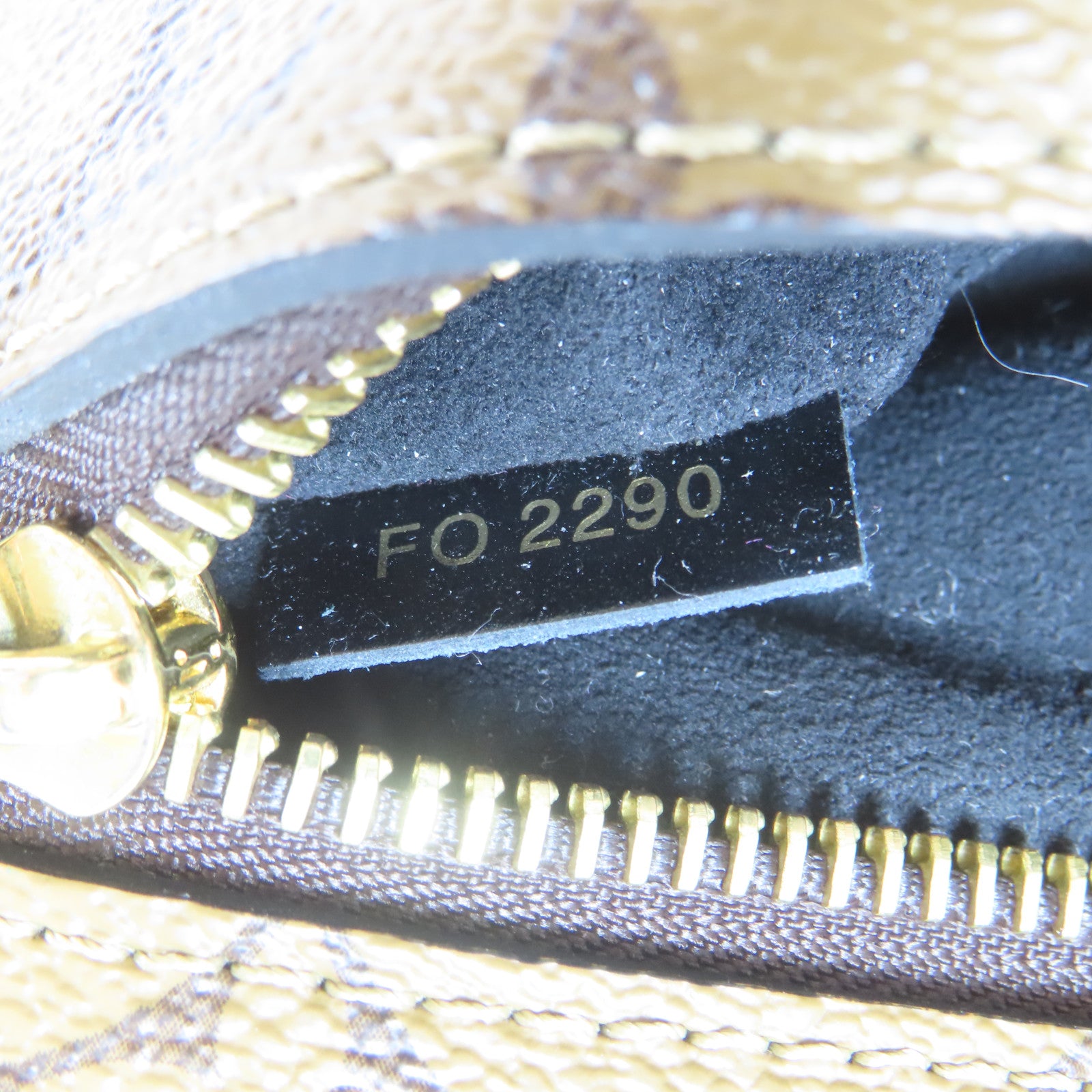 LOUIS VUITTON 【激減優惠】Monogram Reverse Pochette Métis金扣手挽肩背兩用袋啡色
