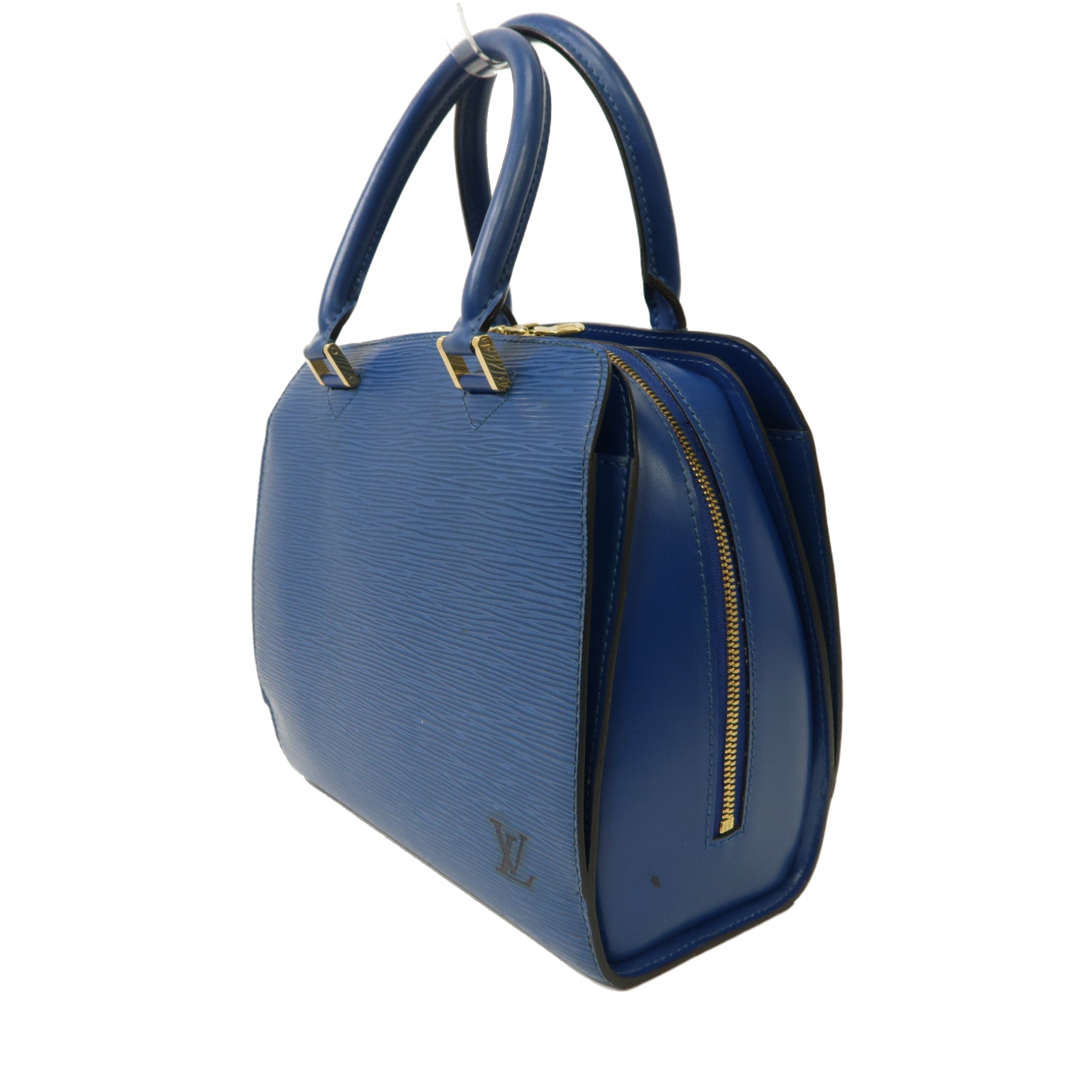 LOUIS VUITTON Epi Pont Neuf金扣手挽袋藍色