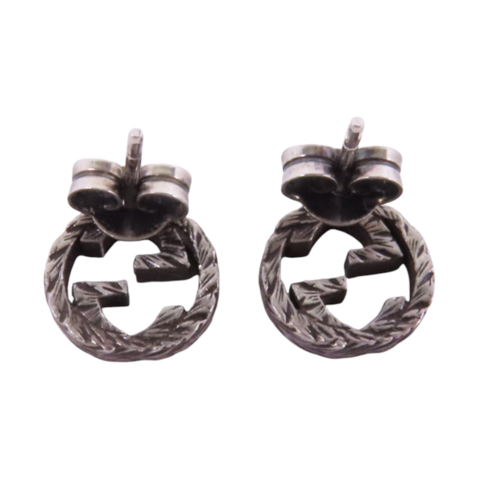 GUCCI 925純銀GG Earrings銀扣耳環