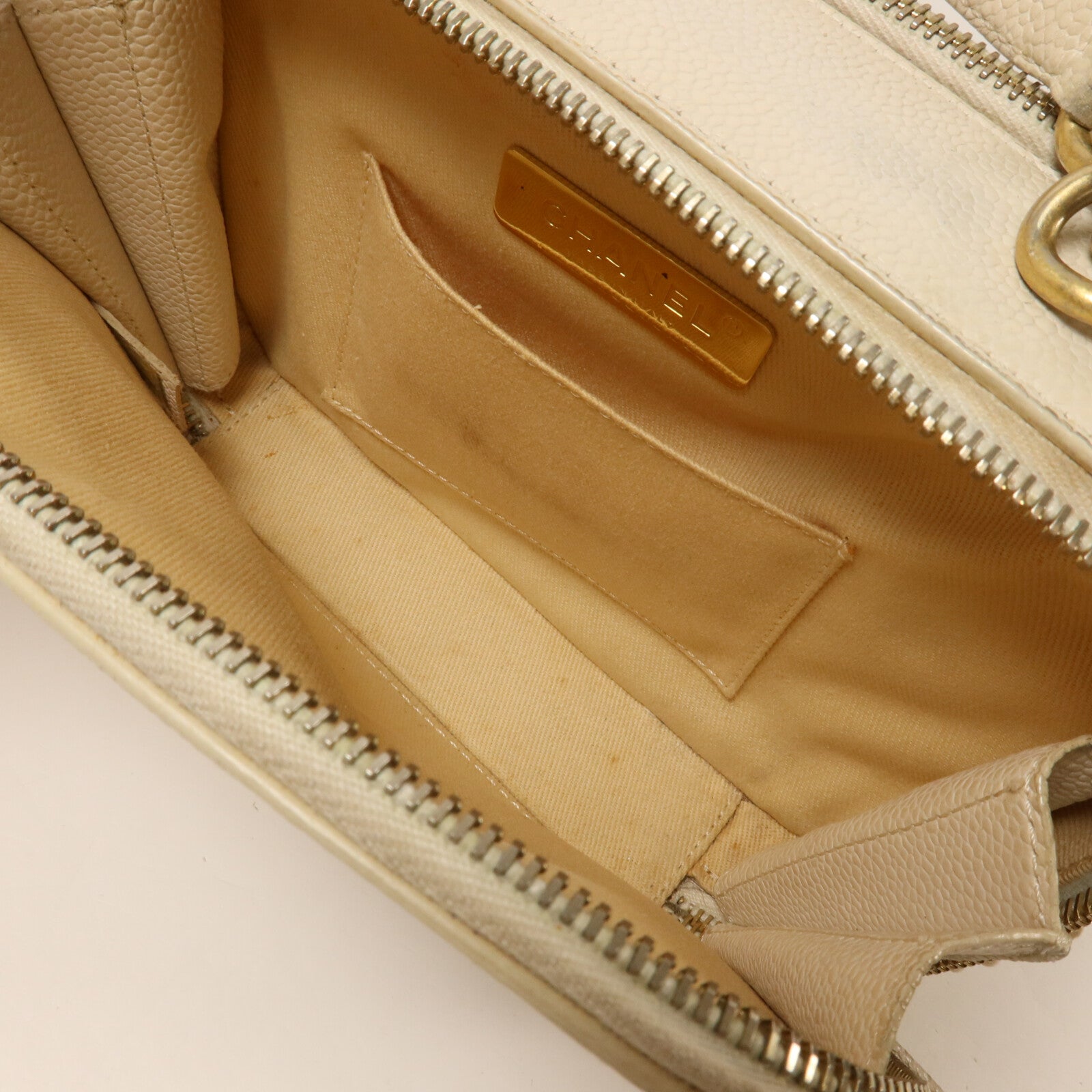 CHANEL 牛皮皮革Camera Case With Top Handle鏈帶手挽肩背兩用袋