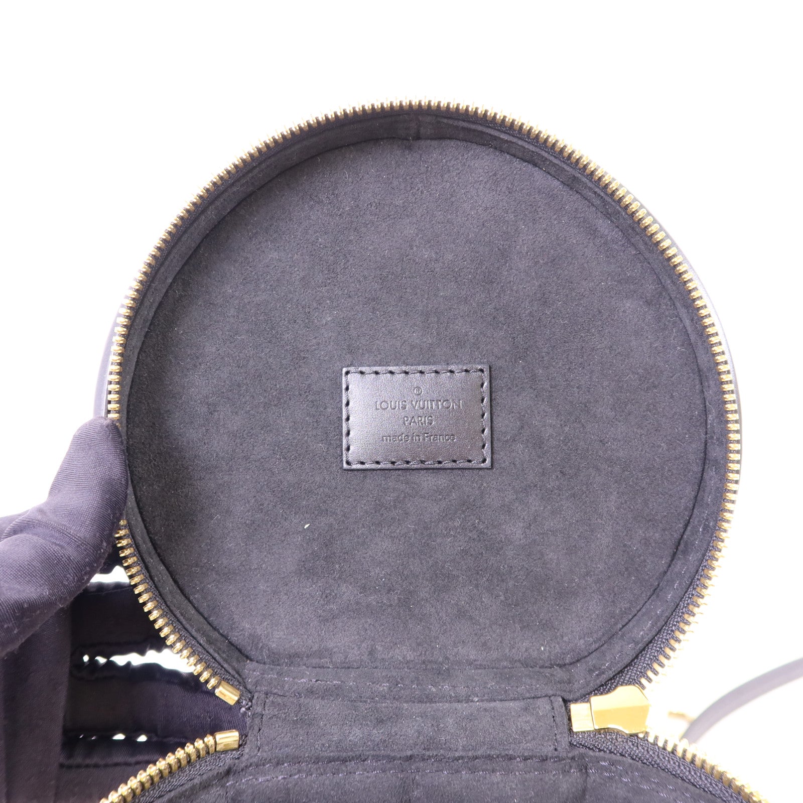 LOUIS VUITTON Monogram Reverse Cannes金扣手挽肩背兩用袋