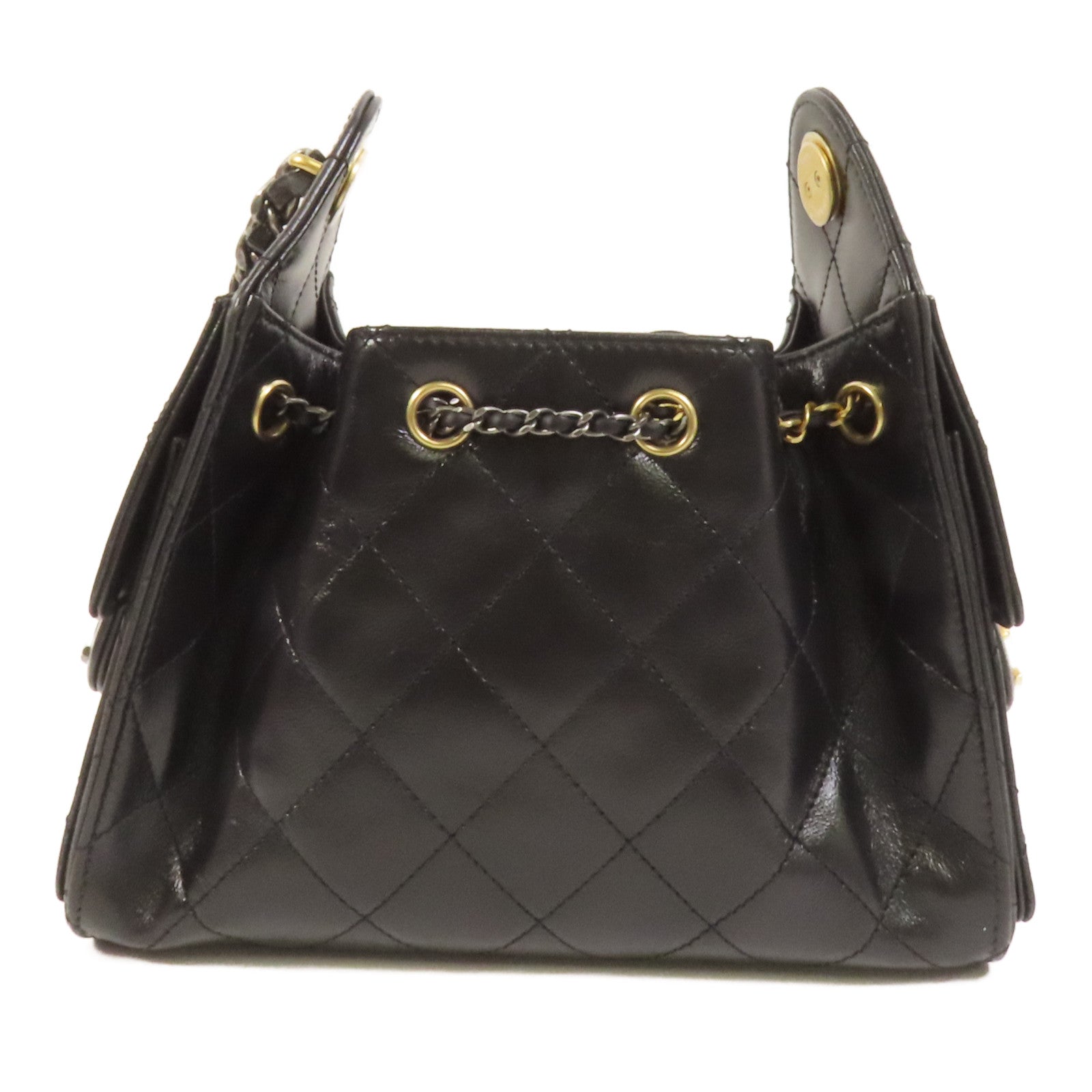 CHANEL 牛皮皮革Chanel 25 Mini金扣鏈帶肩背袋