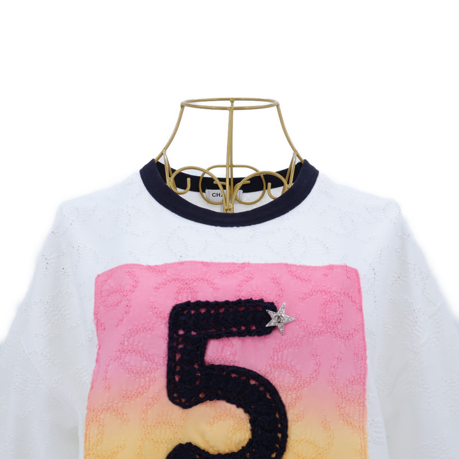 CHANEL LOOK27 Short-Sleeve Cropped T-shirt上衣