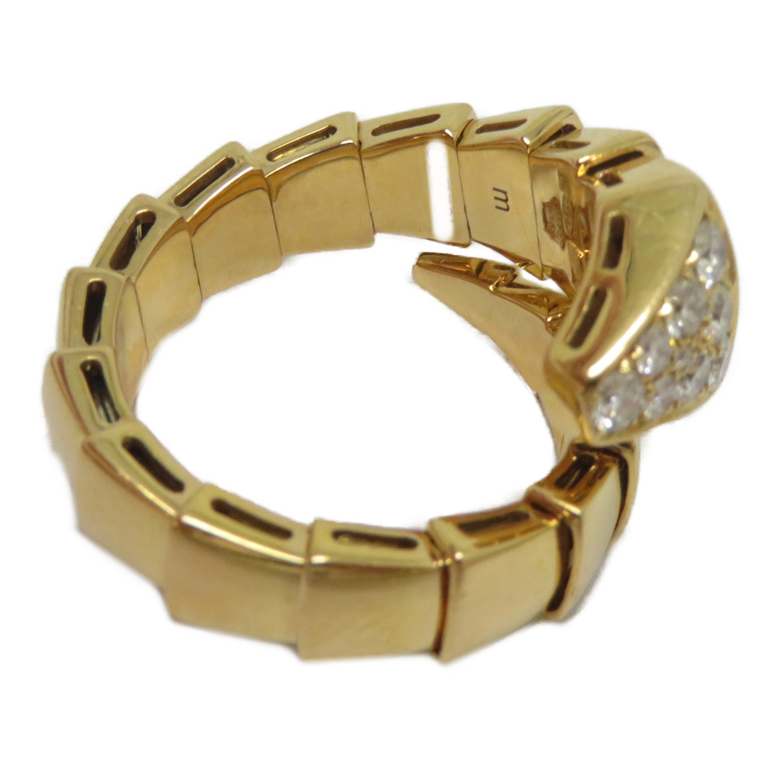 BVLGARI 18K黃金Serpenti Viper M戒指